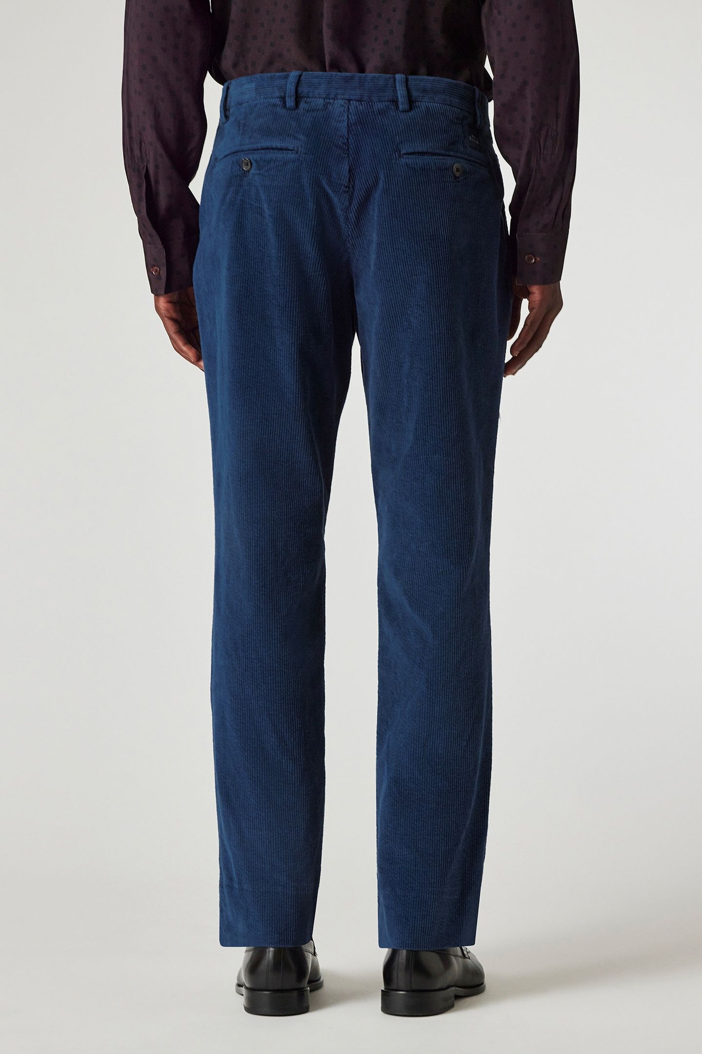 MENS PLEATED SMART TRS GREYISH BLUE 2