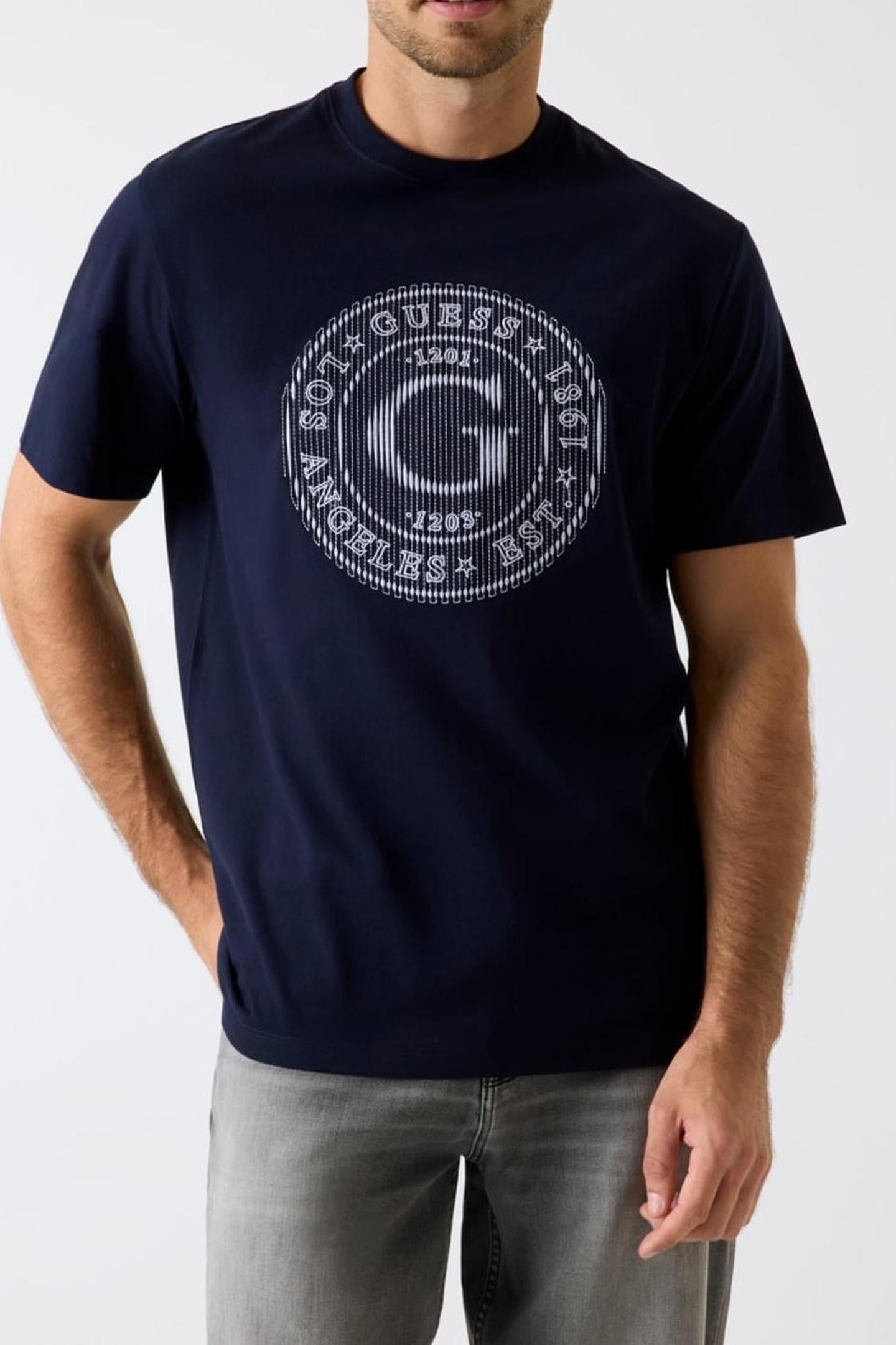 CN SS BIG G LOGO TEE SMART BLUE 2