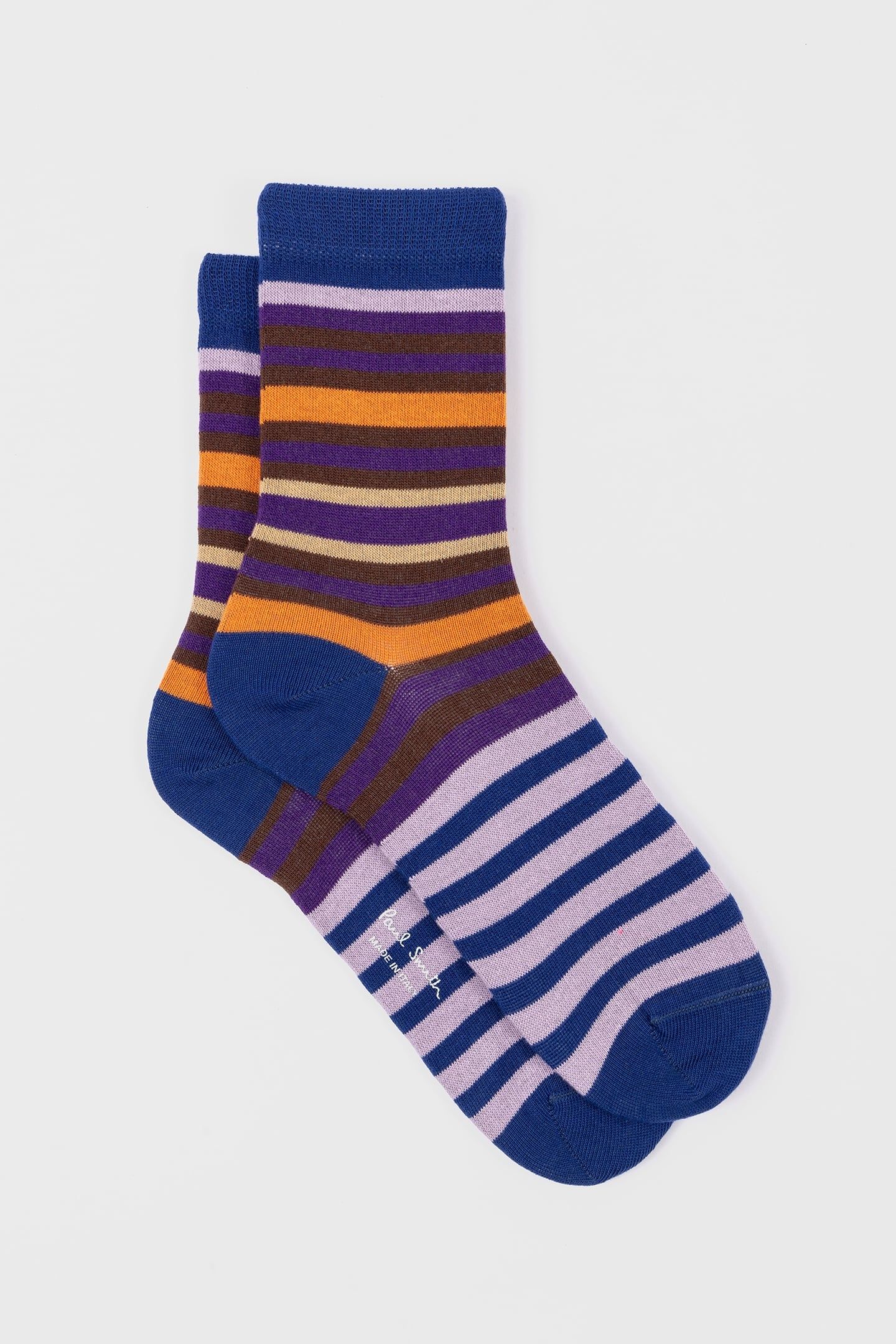 WOMEN SOCK GILLY STRIPE COBALT BLUE 5