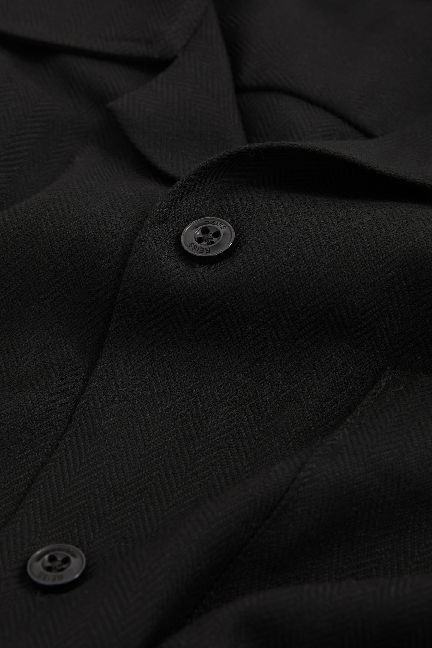SS HERRINGBONE CUBAN SHIRT BLACK 5