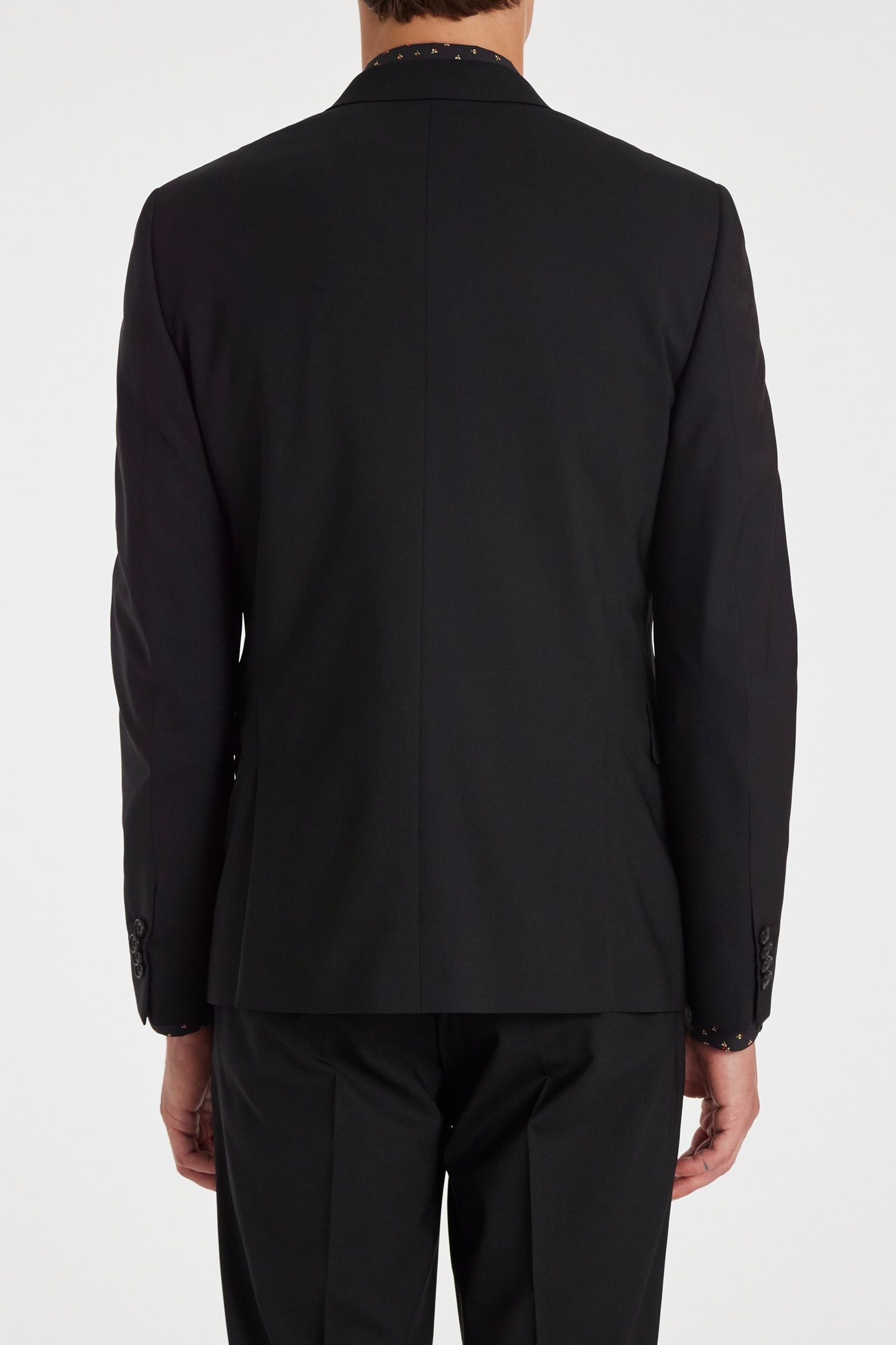 MENS SLIM FIT 2 BUTTON SUIT BLACK 12
