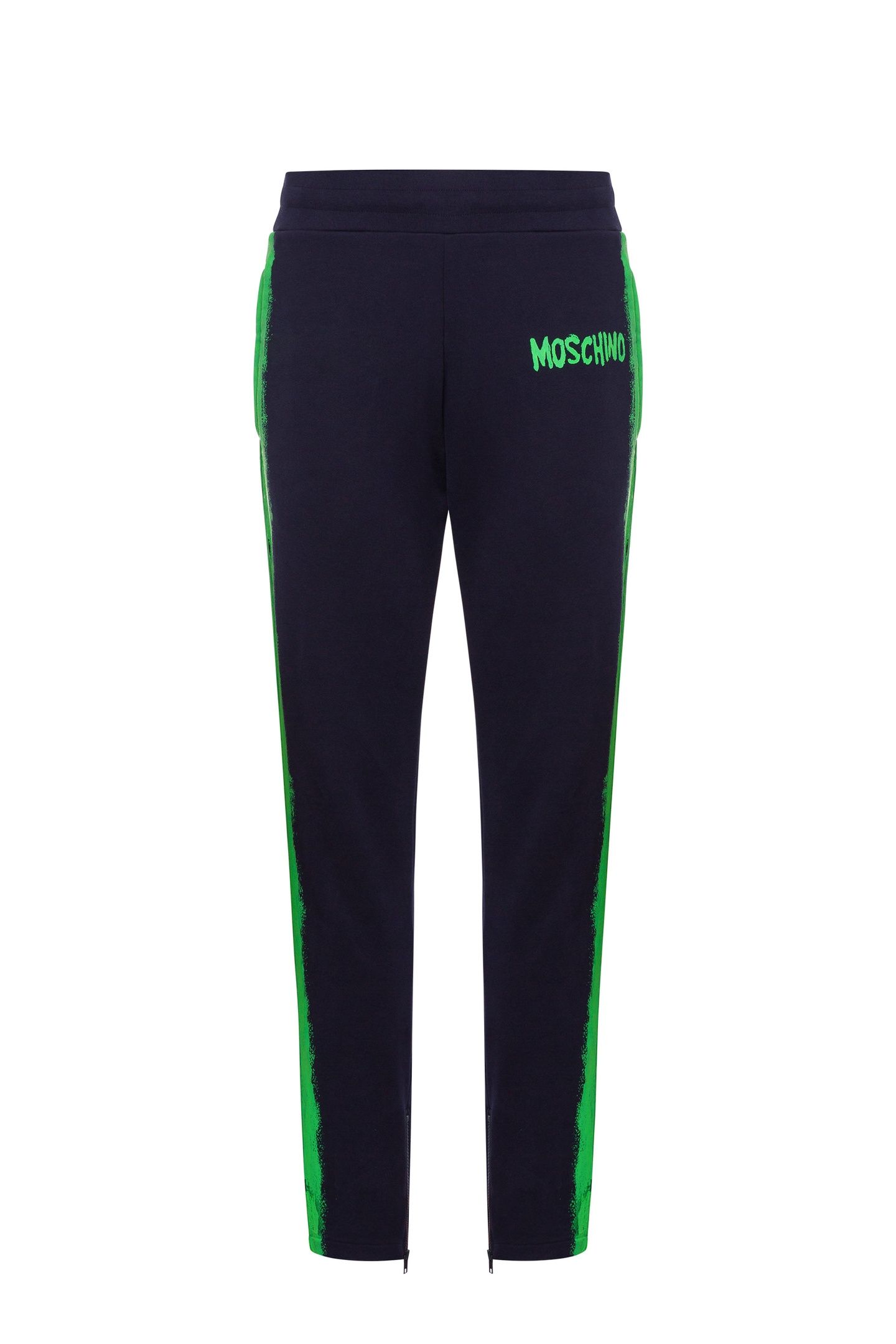 MOSCHINO PAINT ORGANIC FLEECE JOGGING BLUE 3