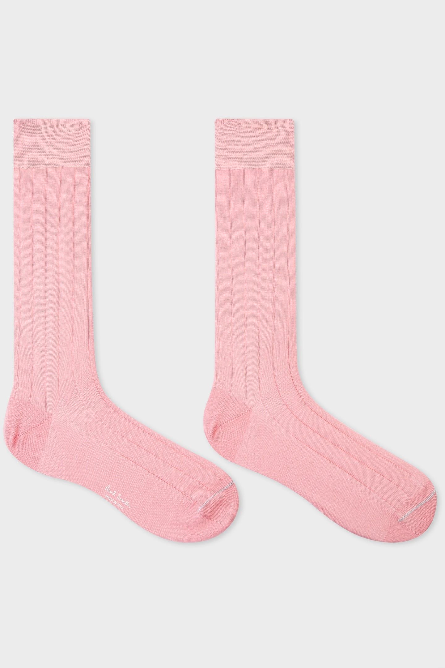 MEN SOCK RIB PLAIN PINK 2