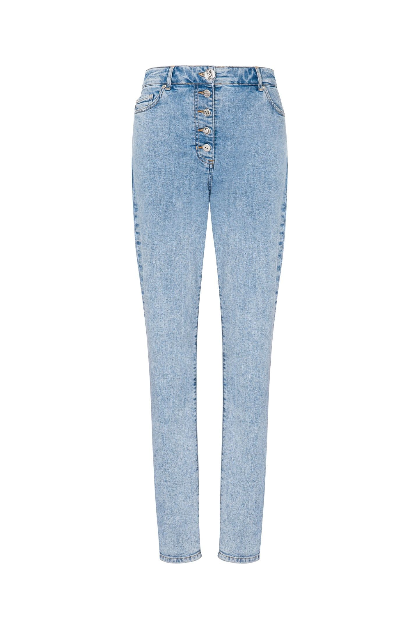 SLIM STRETCH DENIM TROUSERS BLUE 3