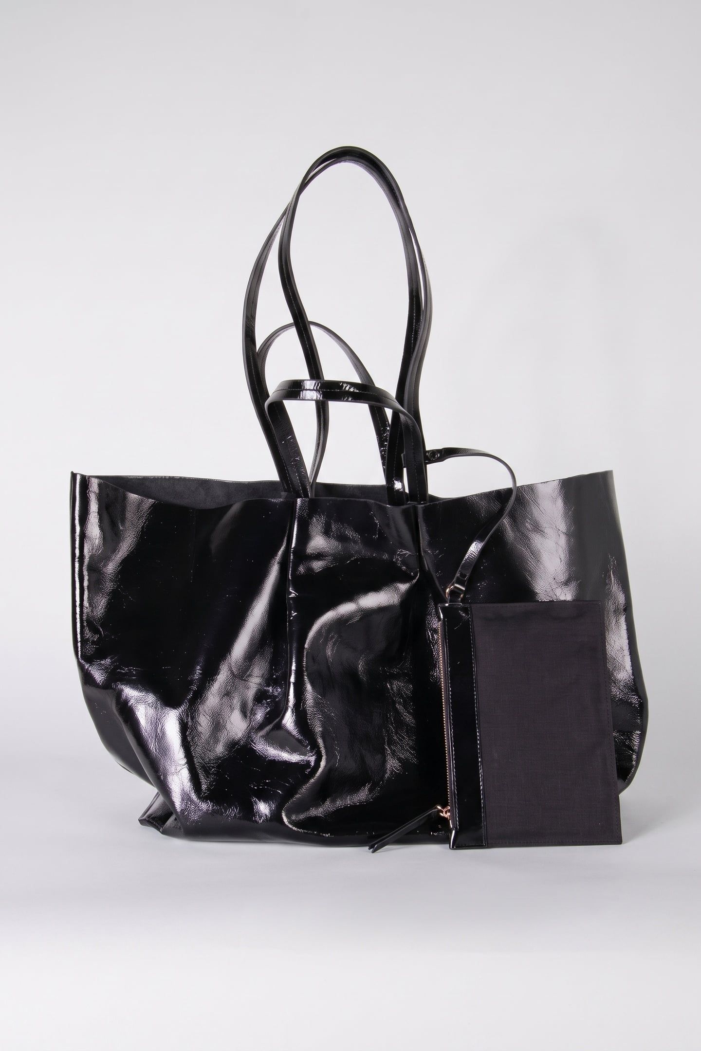 JULIE TOTE LEATHER BLACK 2