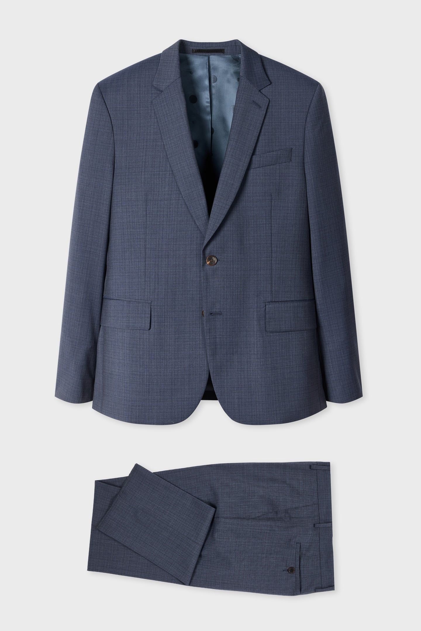 MENS TAILORED FIT 2 BUTTON SUIT BLUE 1