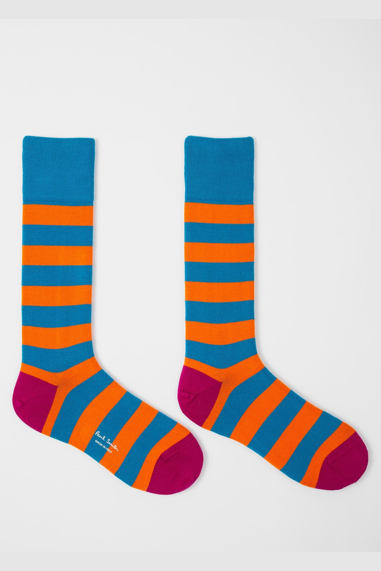 MEN SOCK WINSTON STRIPE PETROL GREEN 4