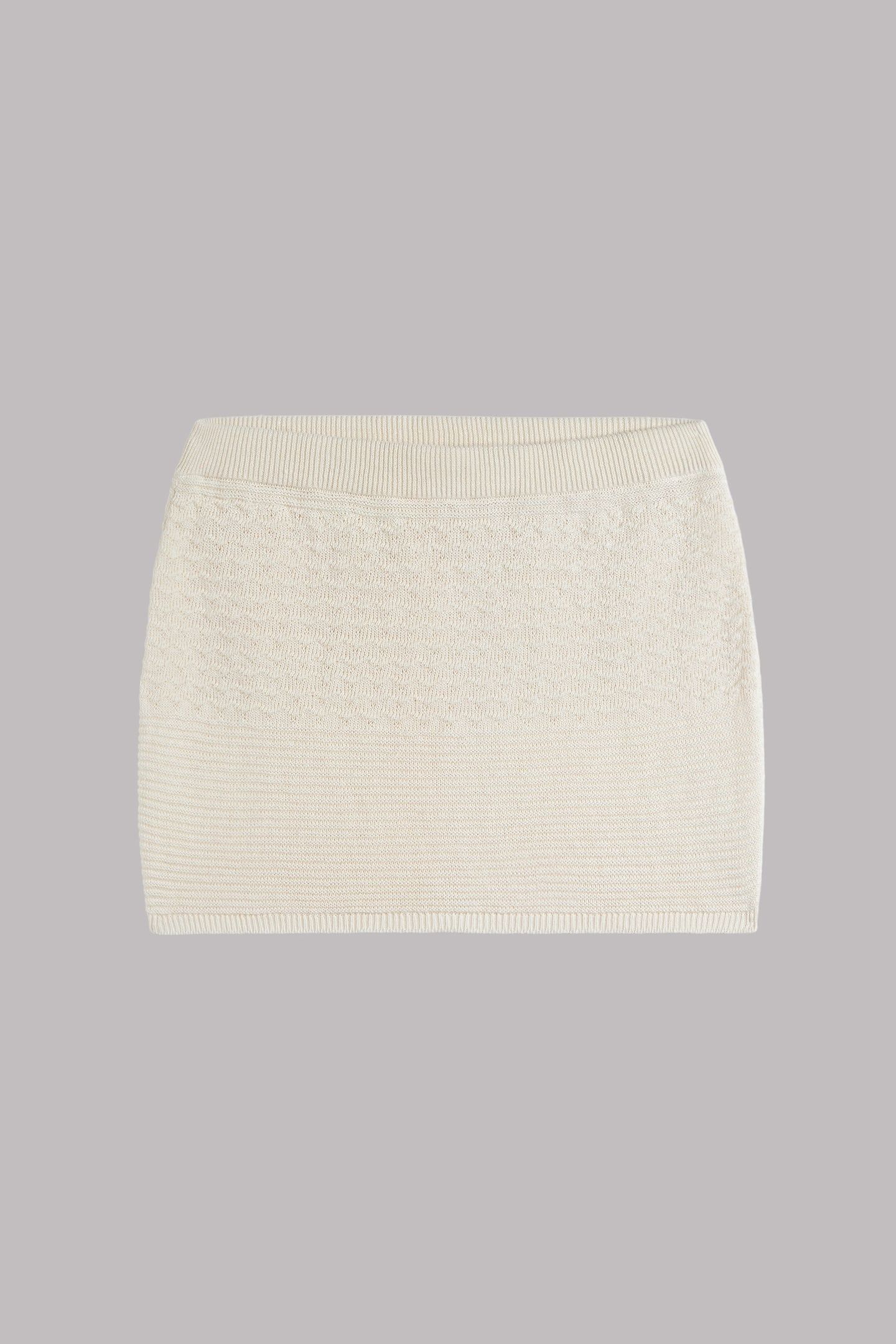 THE WHITE CROCHET SKIRT MIKUTA WHITE 3