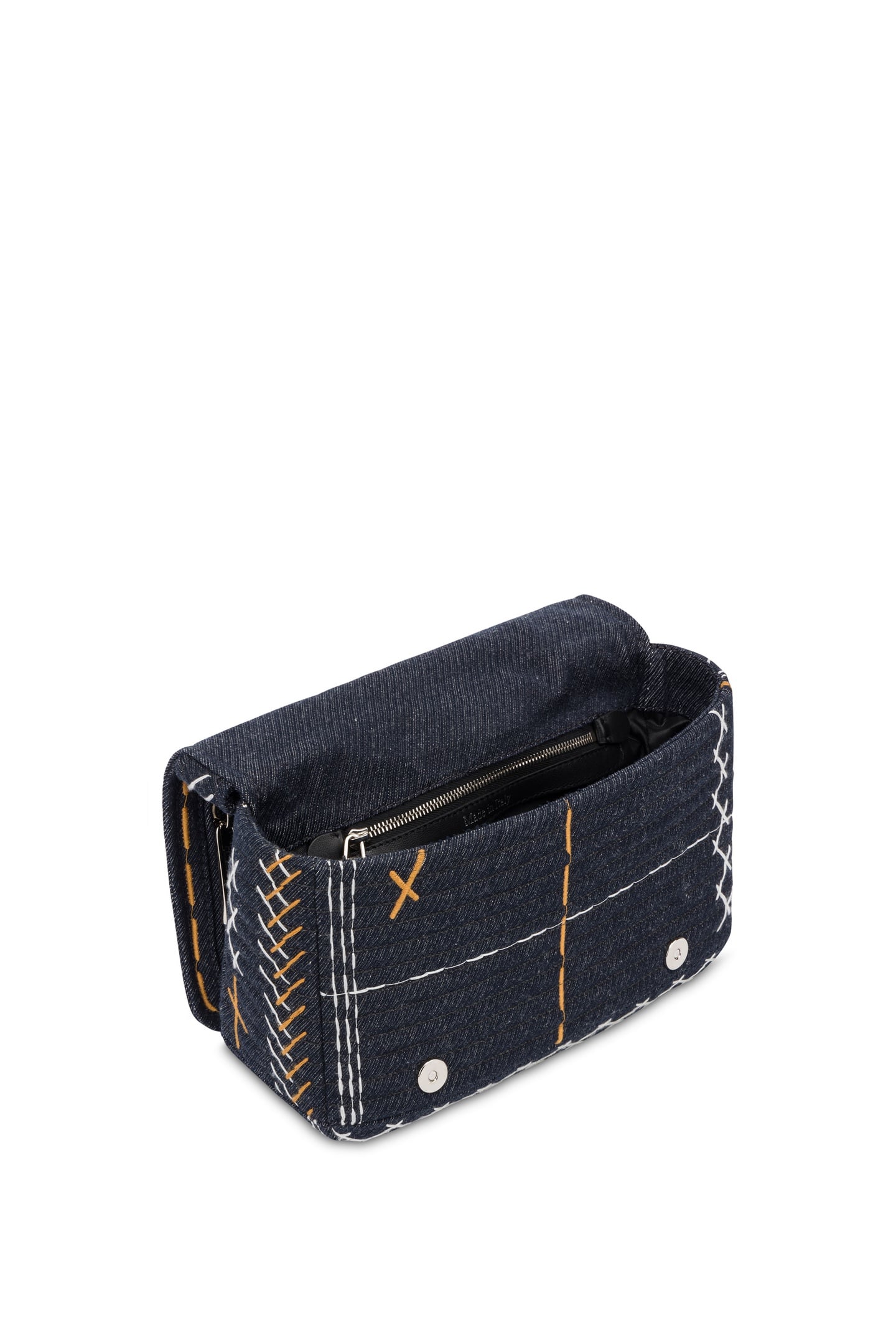 BIKER BAG IN DENIM STITCHING BLUE 3