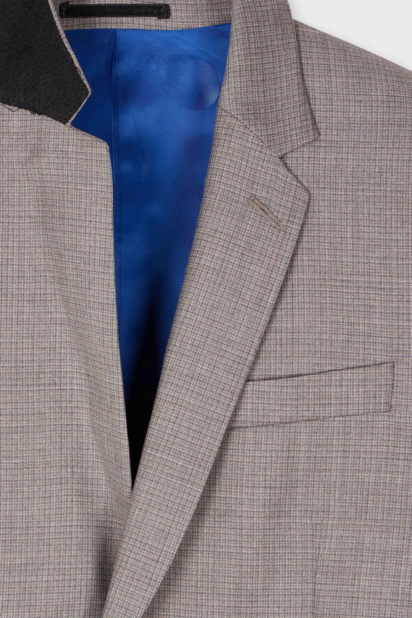MENS SLIM FIT 2 BUTTON SUIT GREY MELANGE 6