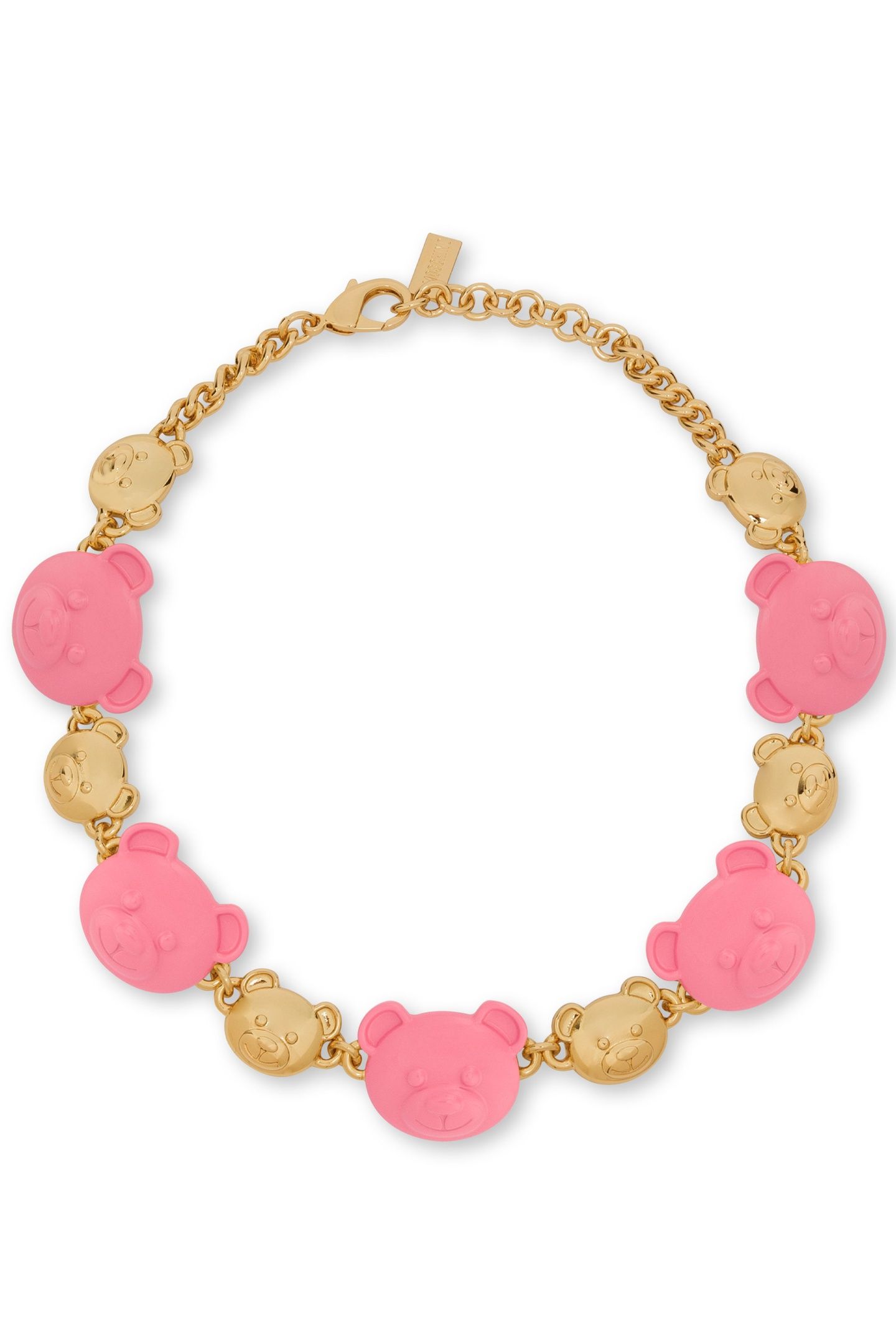 MOSCHINO TEDDY BEAR CHOKER NECKLACE GOLD 2