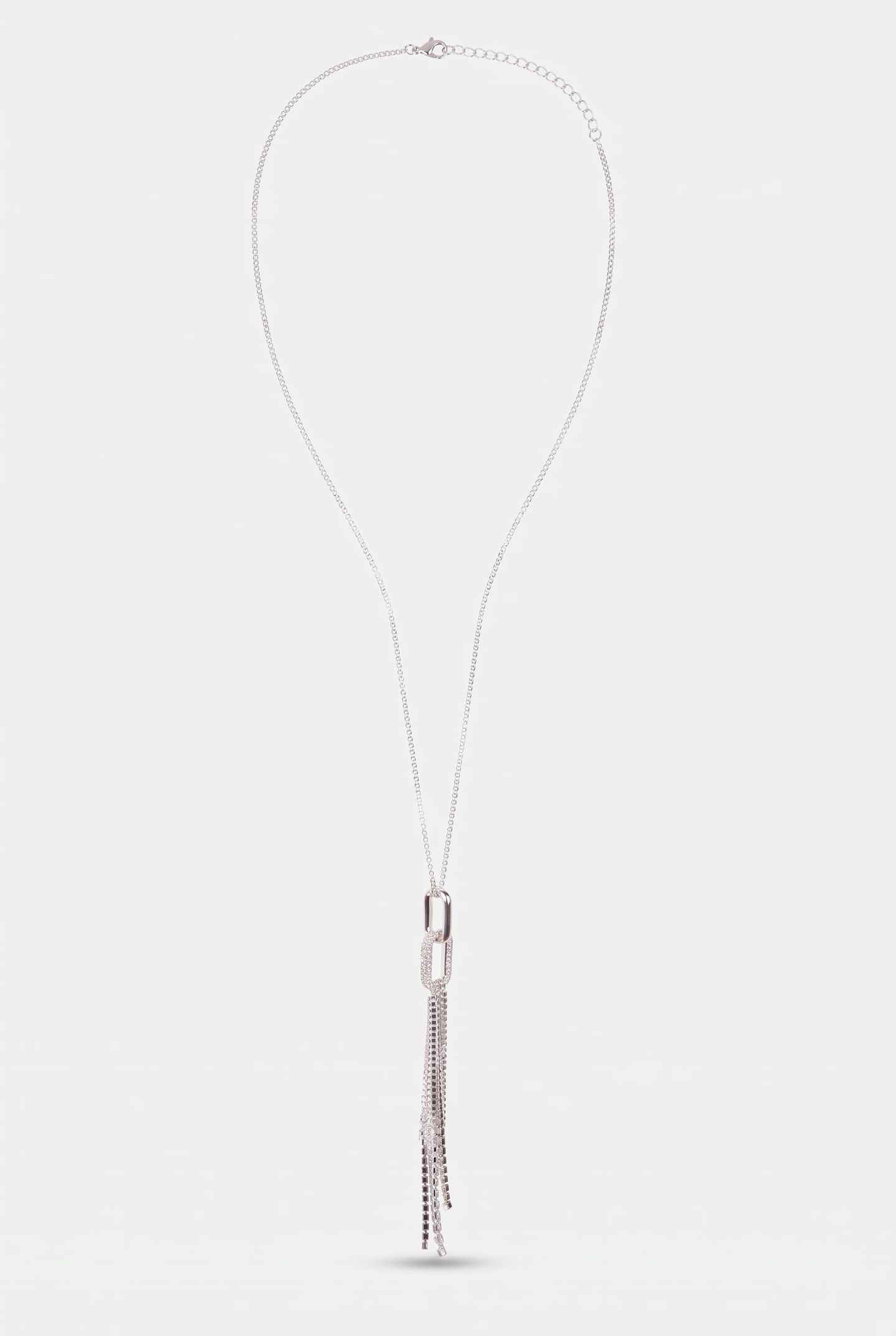 P BABETTE LONG NECKLACE SILVER 2