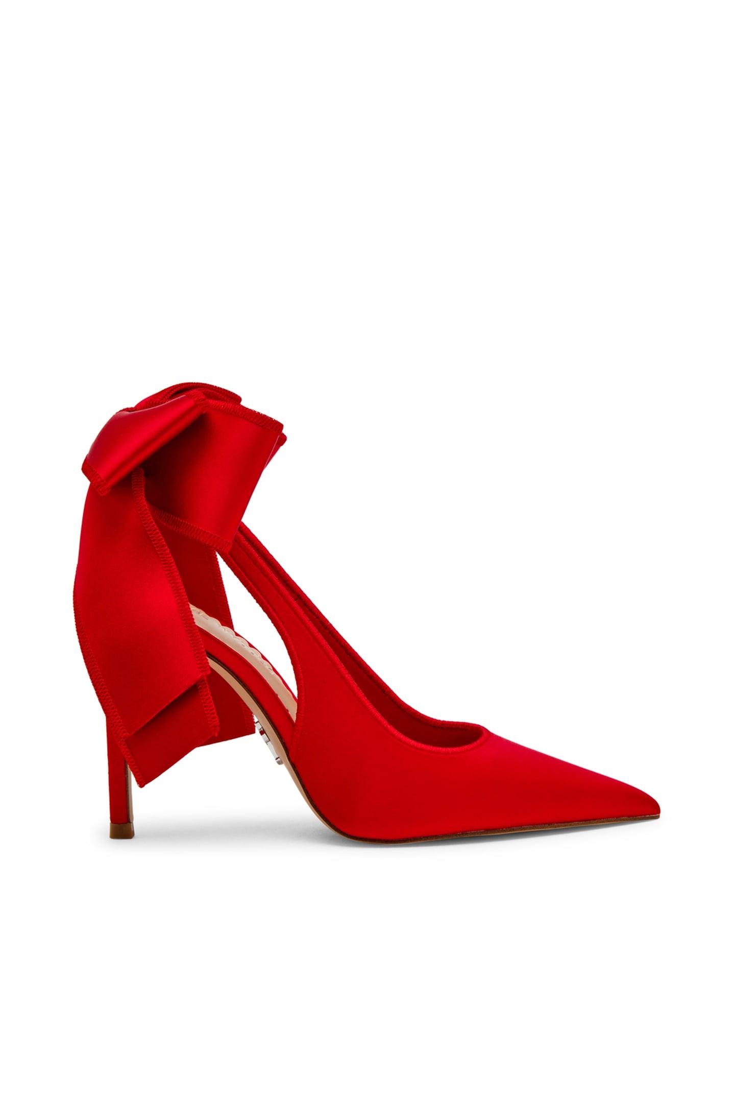 TEACUP PUMPS RED SATIN 1