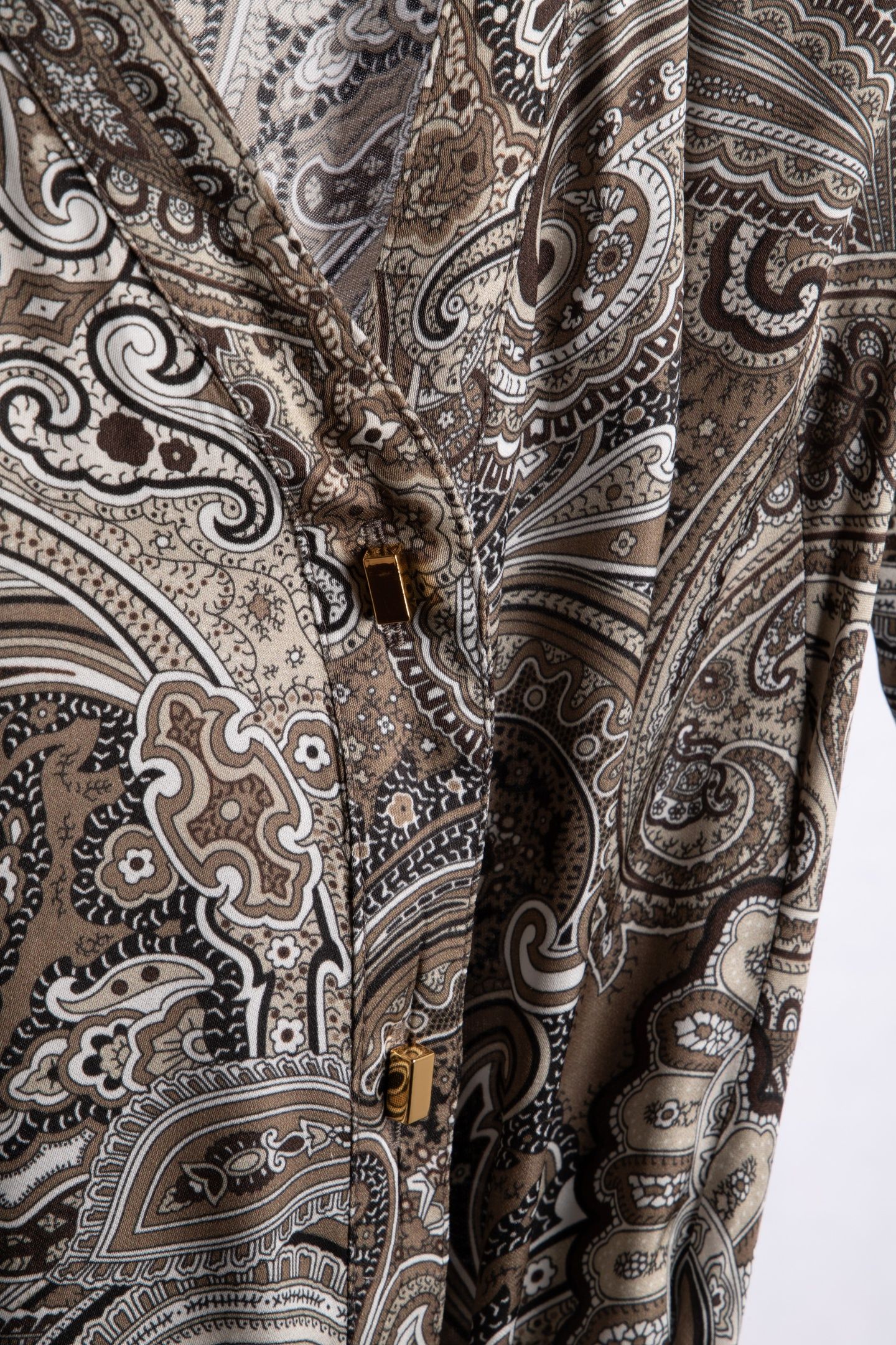 BRITNEY LS LONG DRES FLORAL PAISLEY TAUPE 4