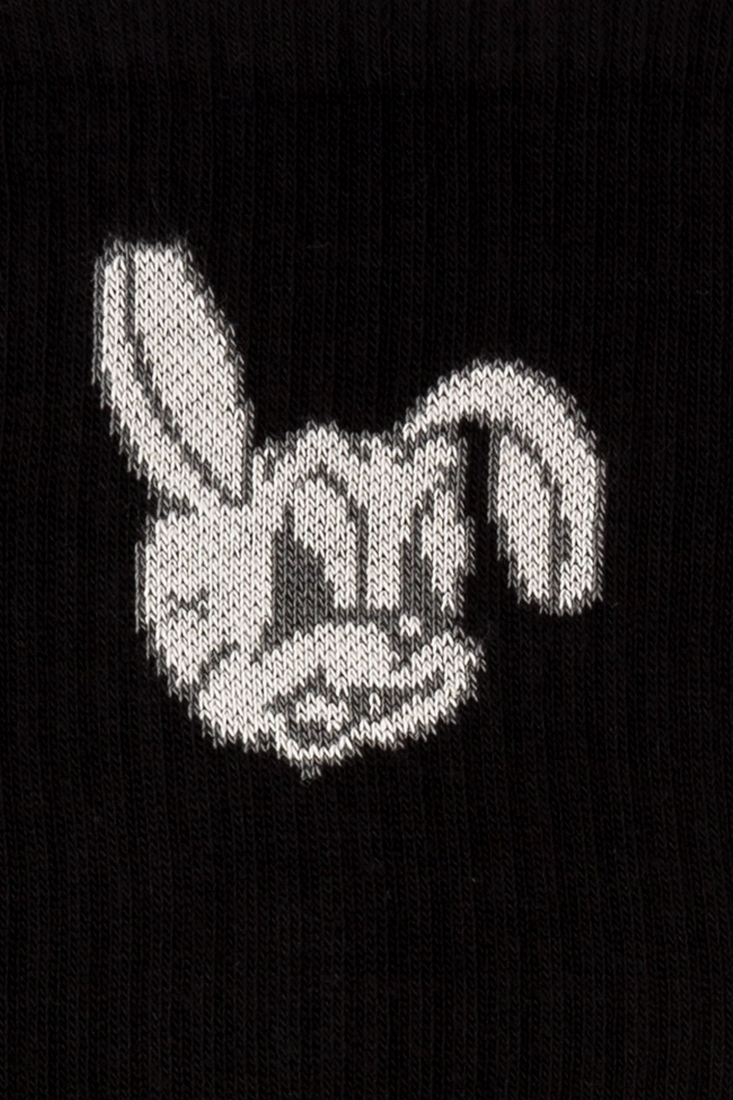MEN SOCK PS BIG BUNNY BLACK 6