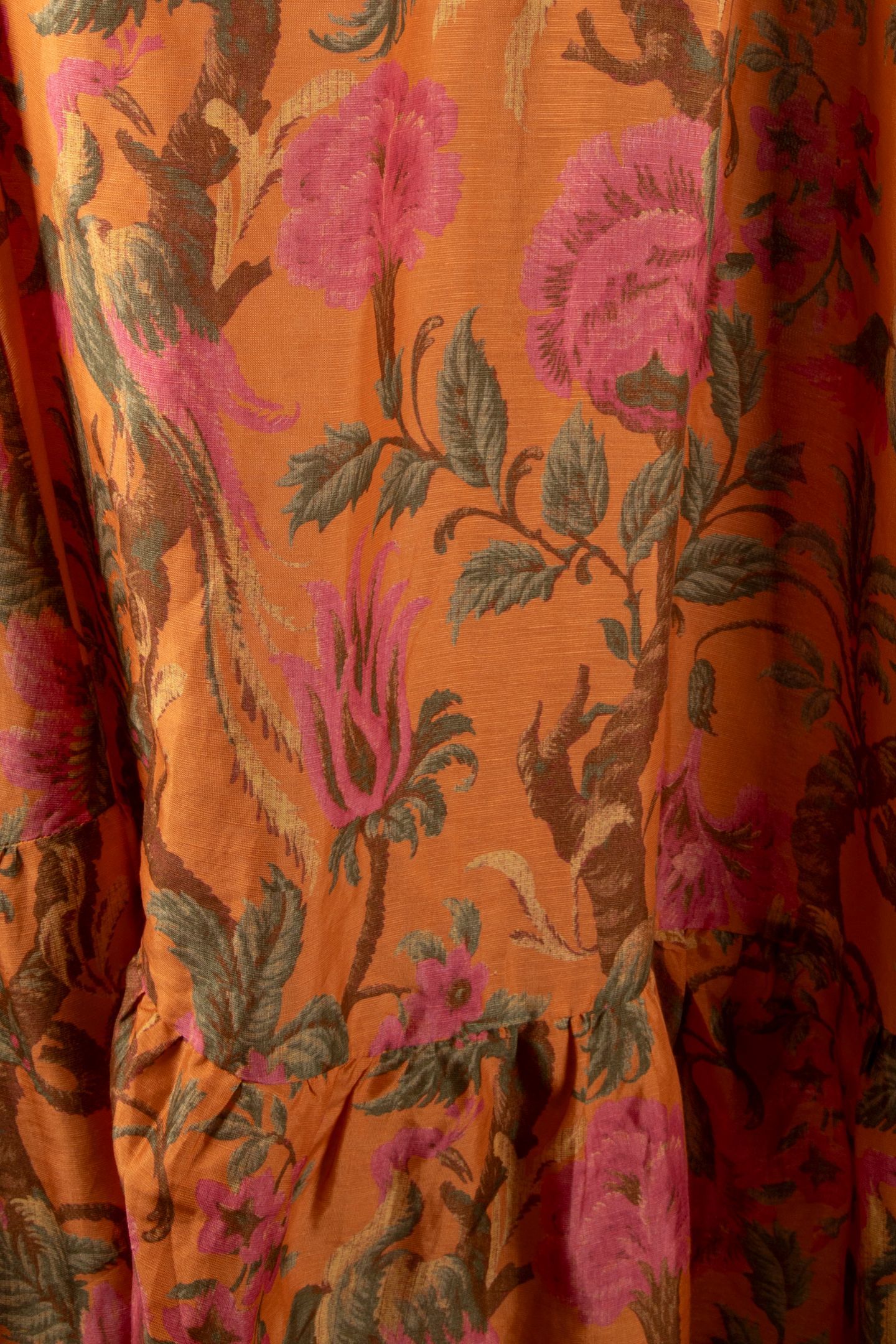 LA TASHA AOP DRESS ORANGE 4