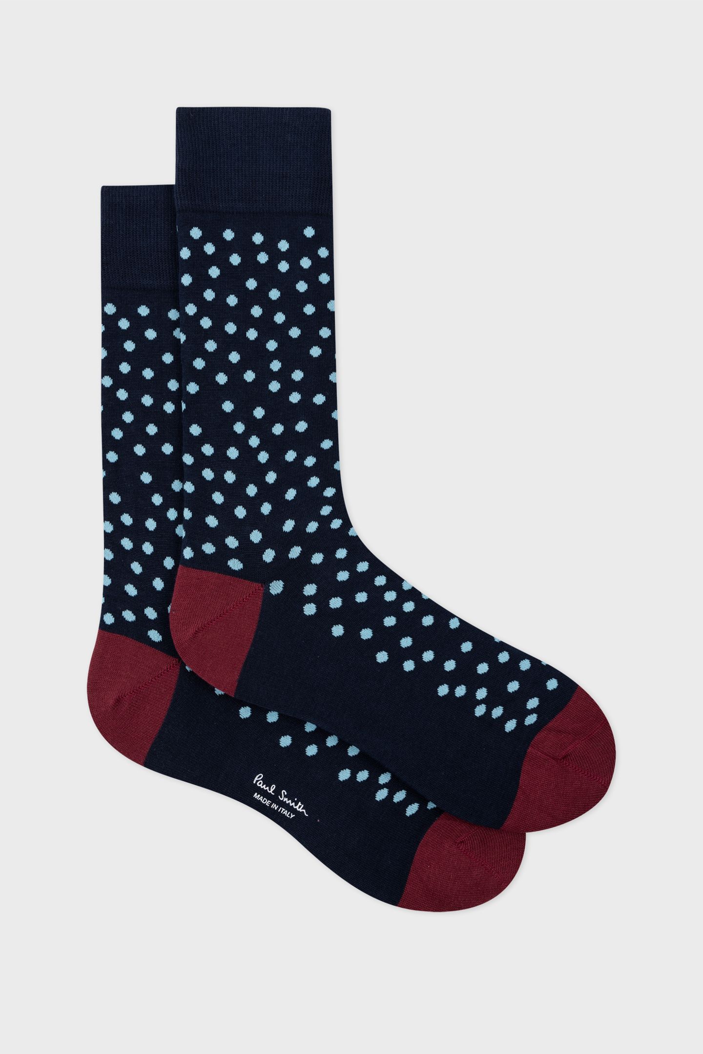 MEN SOCK HUMBERTO DOT NAVY 2