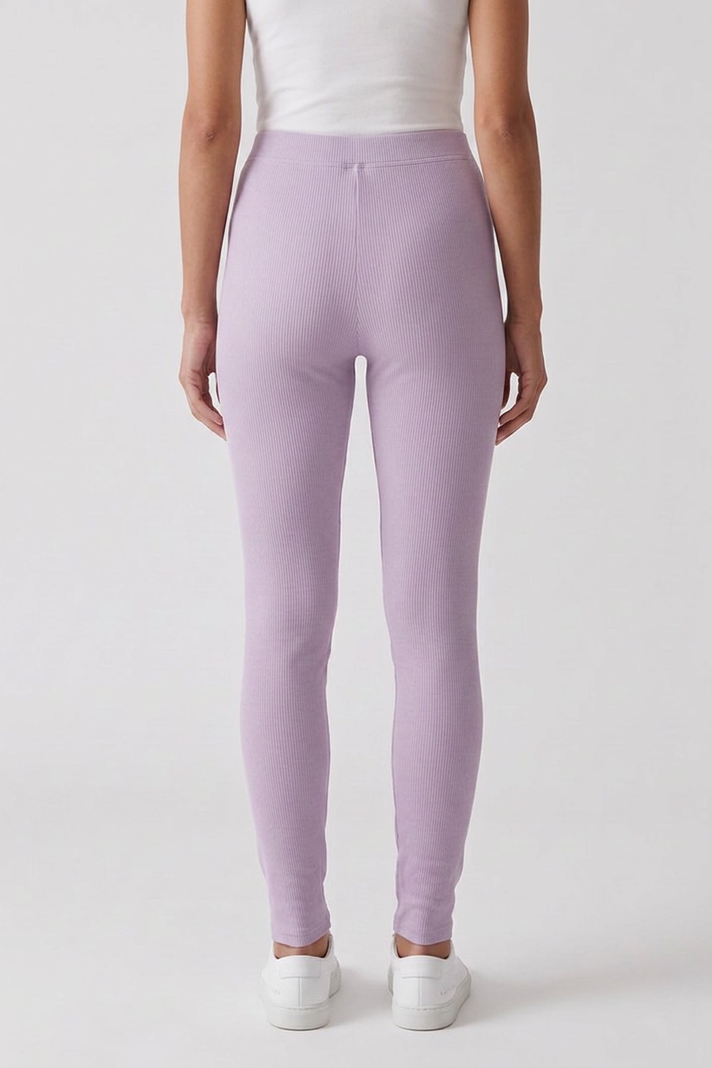 RESTOREKNIT HIGH-WAISTED 7/8 LEGGING SKY PURPLE HEATHER 2