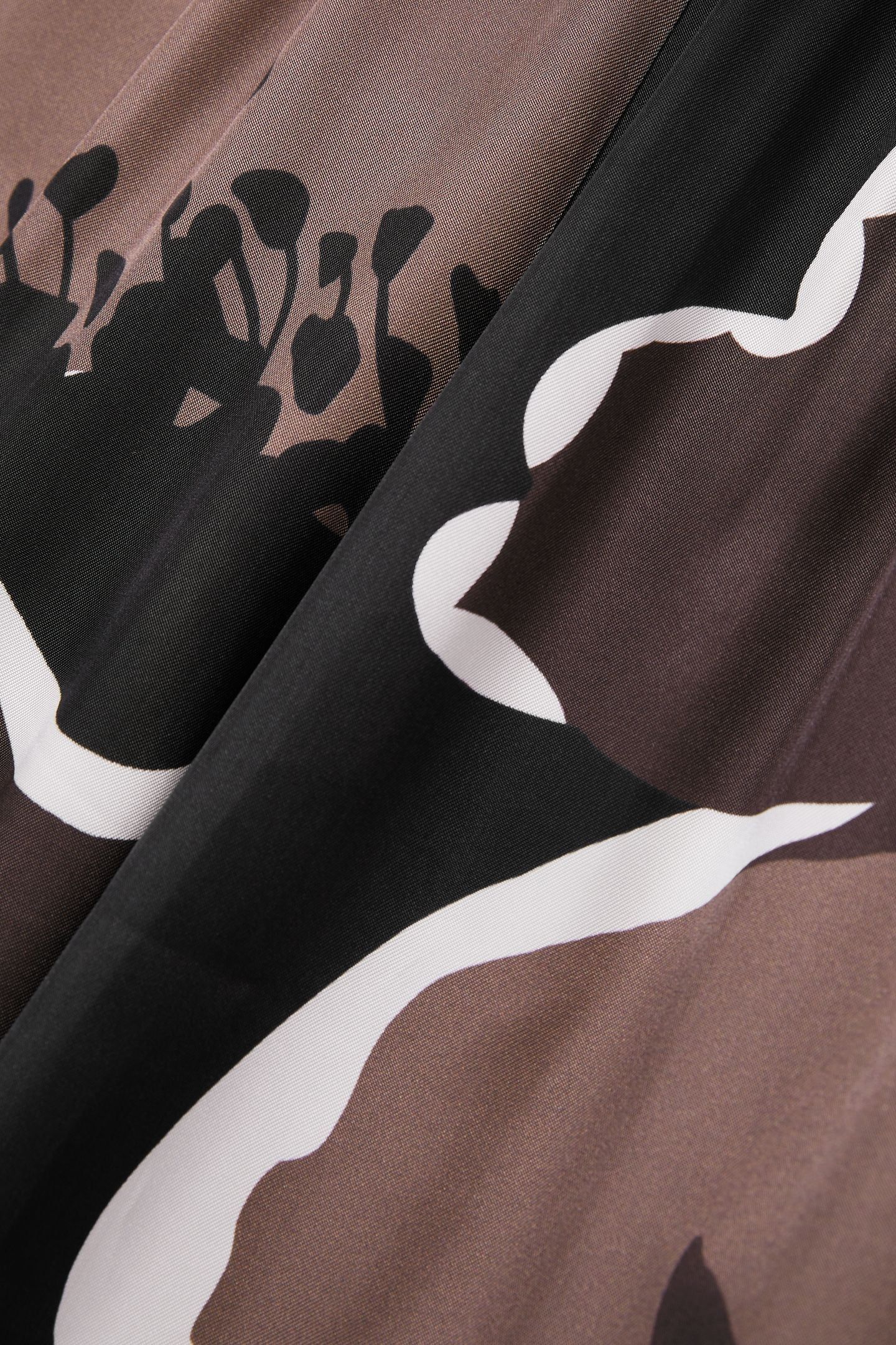 PRINTED WIDE LEG TROUSER BLACK/BROWN 6