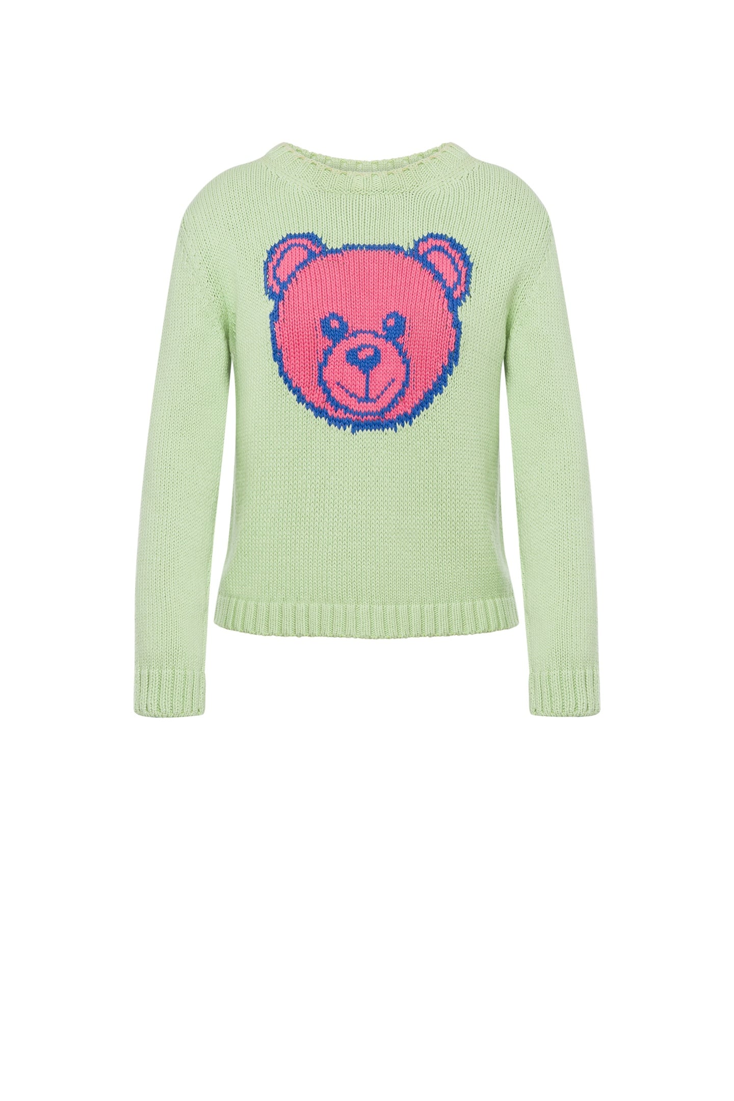 MOSCHINO TEDDY BEAR COTTON PULLOVER GREEN 3