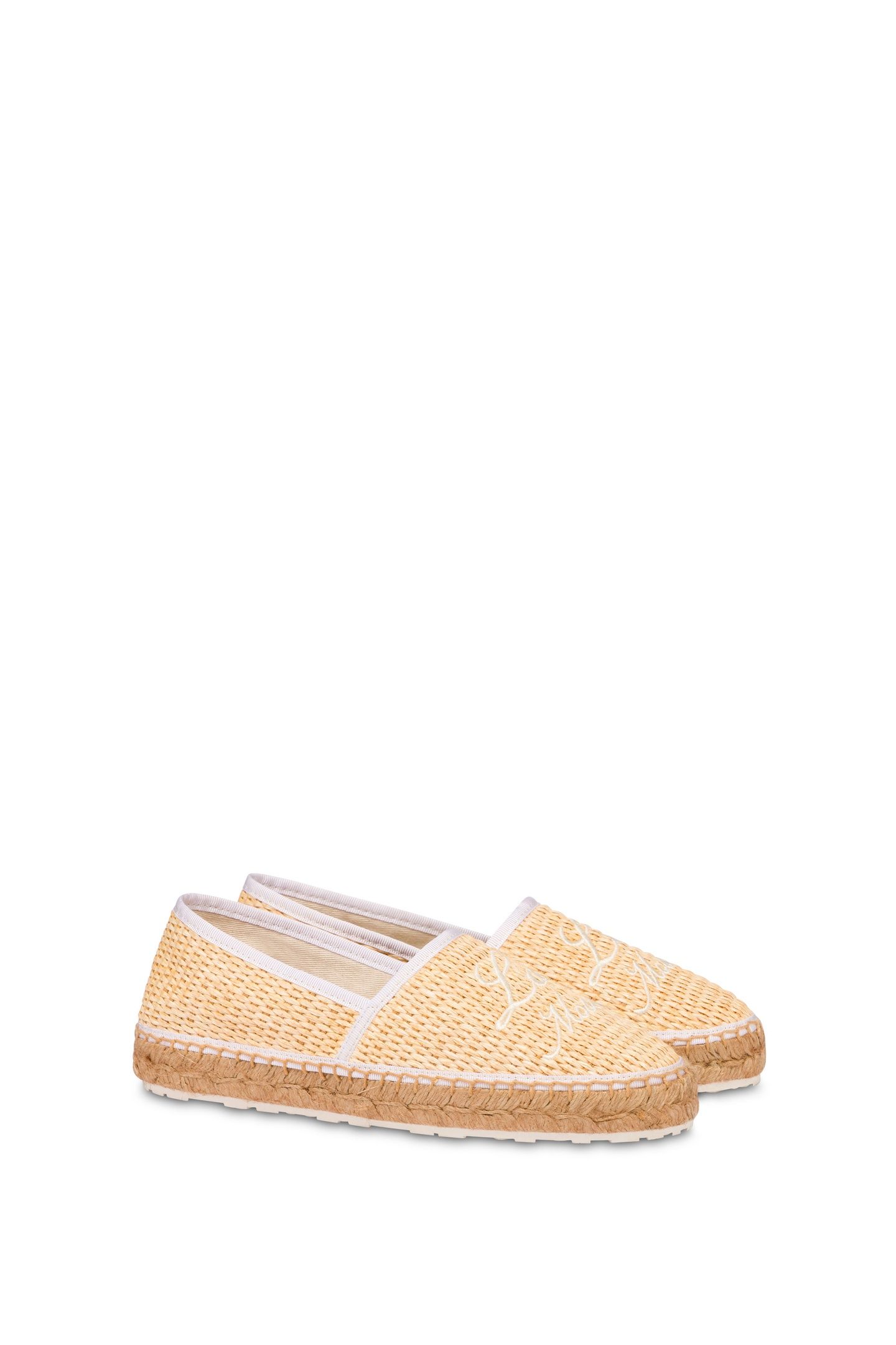 RAFFIA ESPADRILLES WITH EMBROIDERY WHITE 2