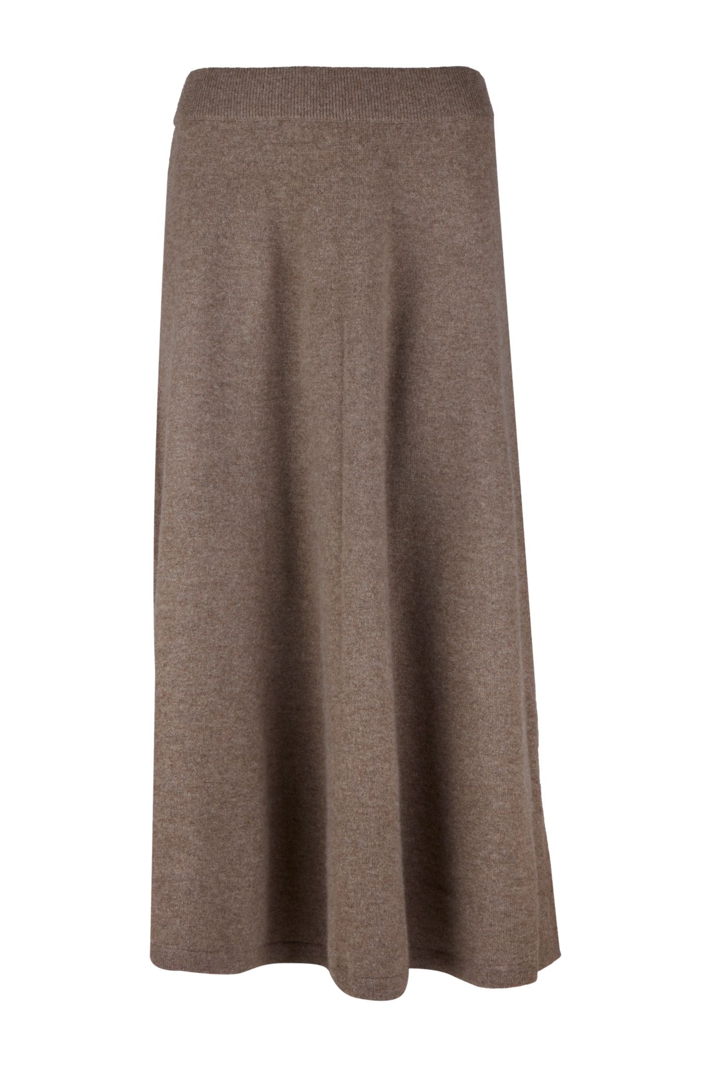 DRU KNIT SKIRT DARK BROWN 2