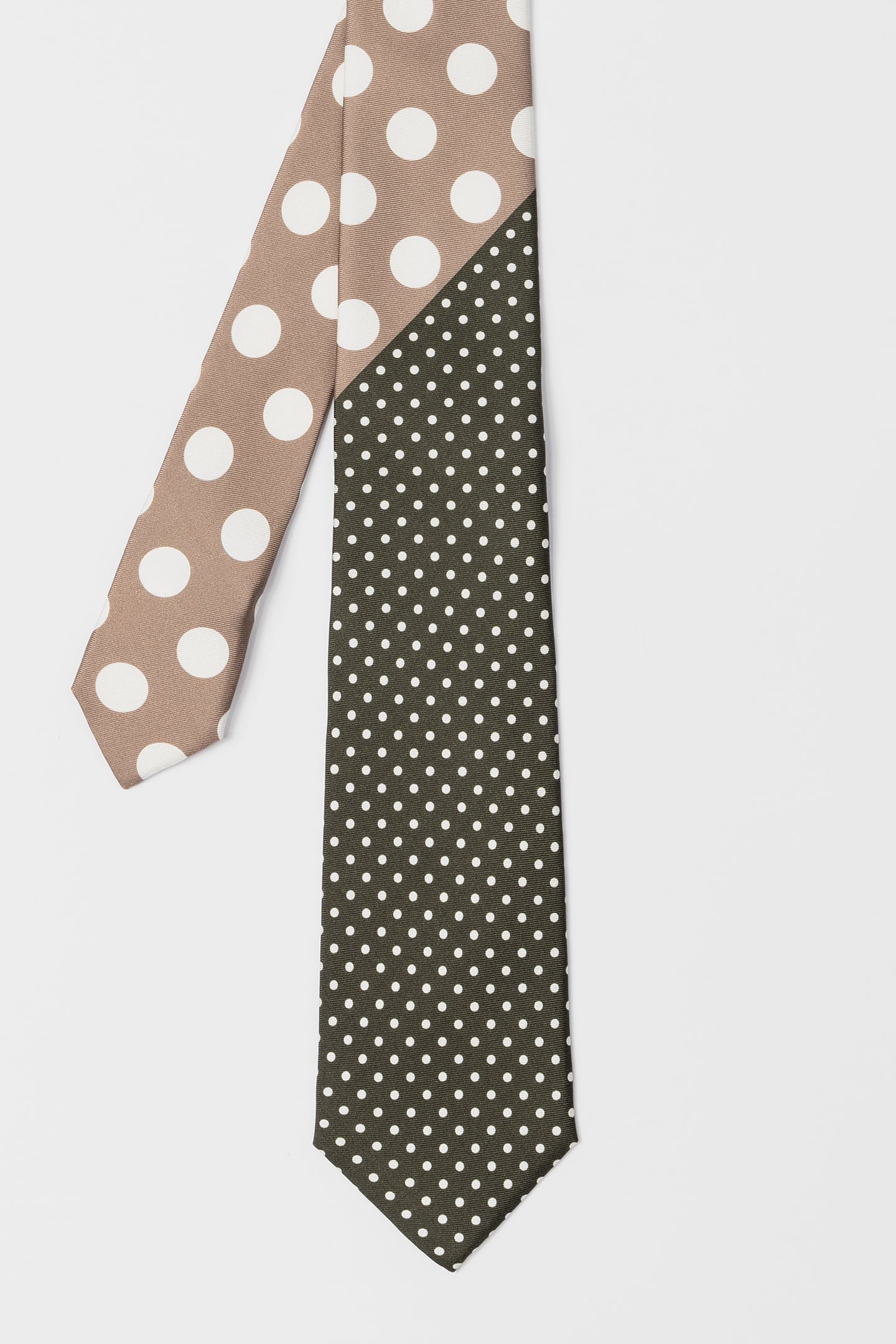 MEN TIE POLKA MILITARY GREEN 5
