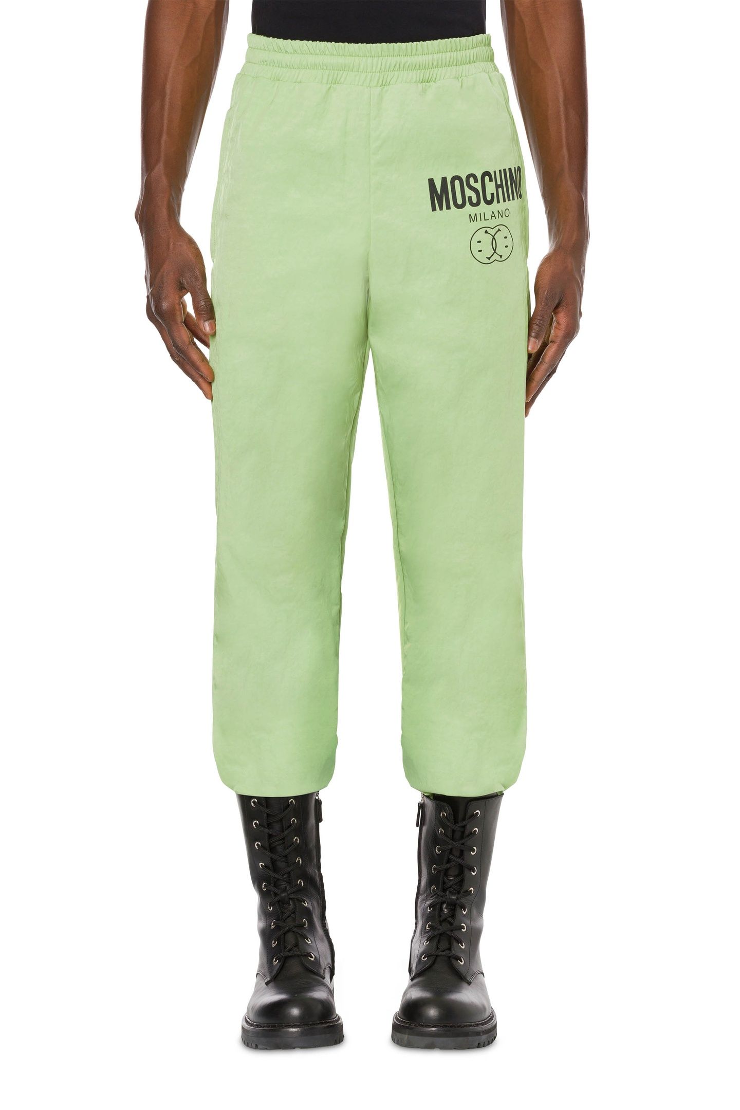 TECHNICAL NYLON JOGGER DOUBLE SMILEY® LOGO GREEN 1