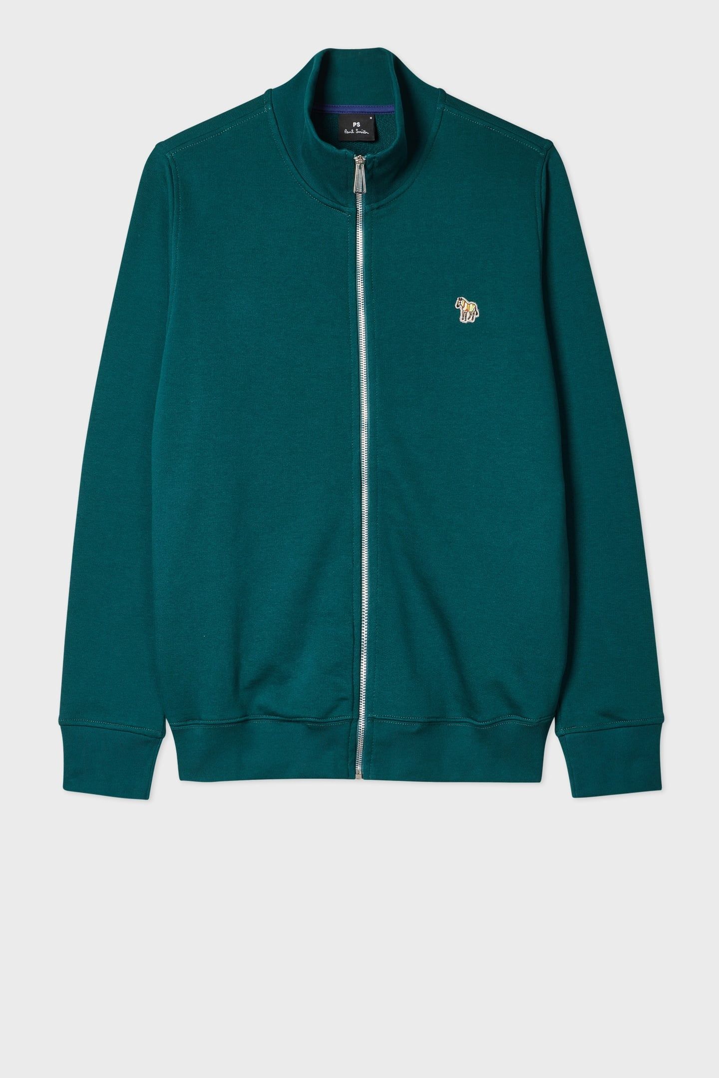 MENS REG FIT ZIP SWEAT ZEBRA INKY BLUE 1