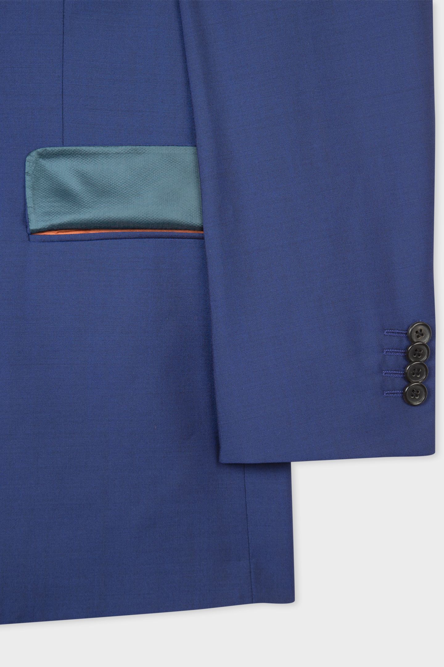 MENS TAILORED FIT 3PCE 2 BUTTON SUIT COBALT BLUE 7