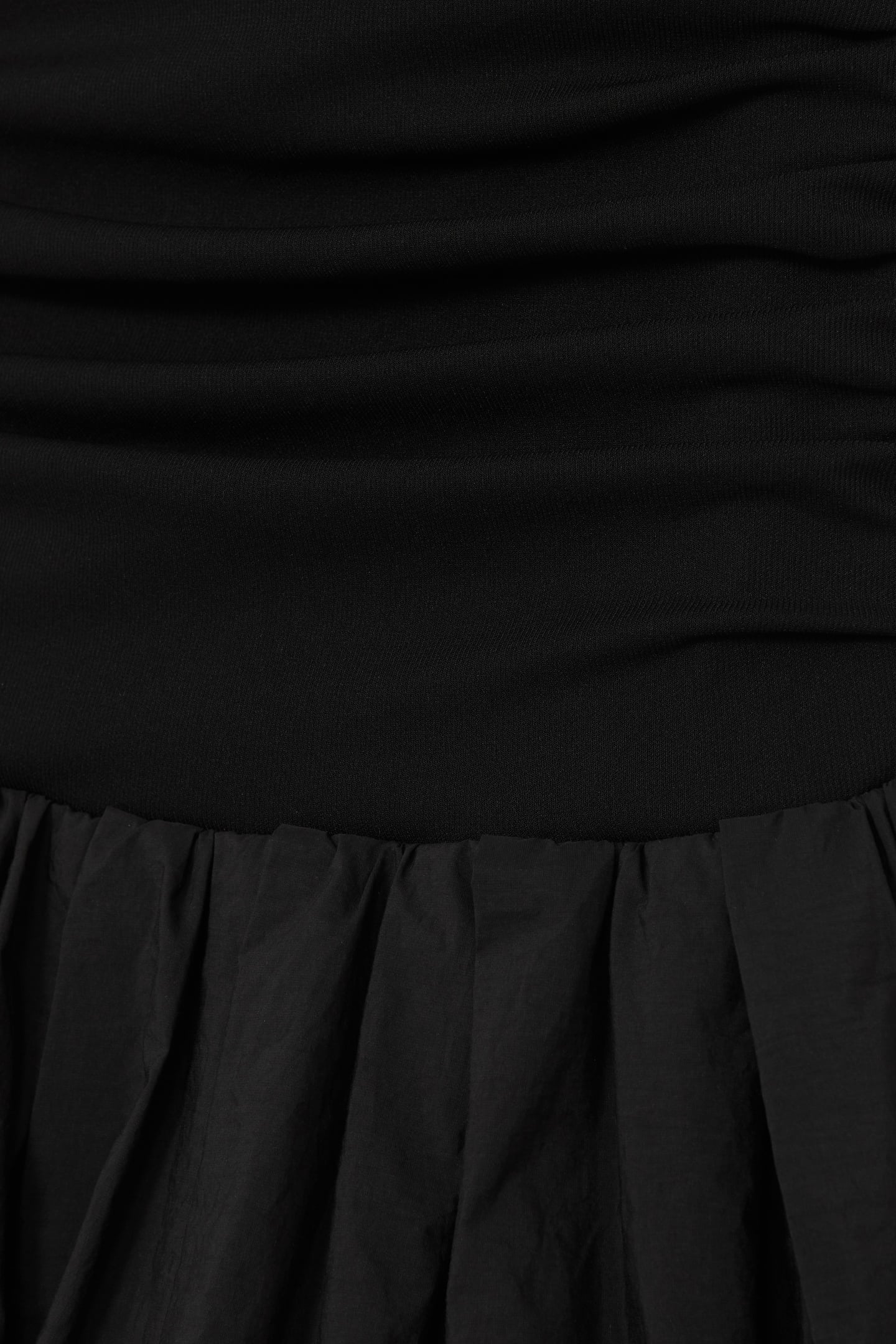PUFFBALL MINI DRESS BLACK 4