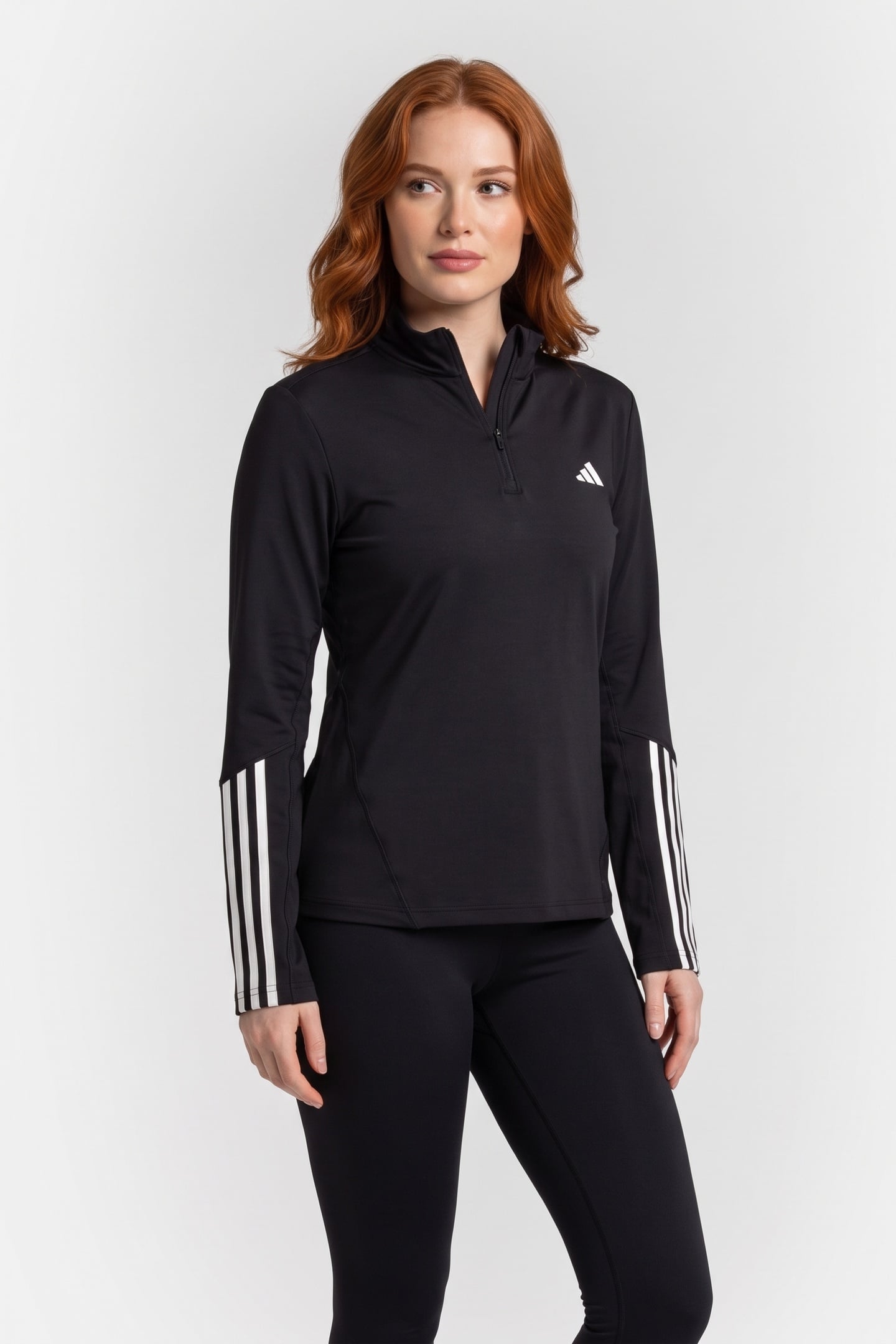 PERFORMANCE HYPERGLAM TRAINING QUARTER-ZIP TOP BLACK 1