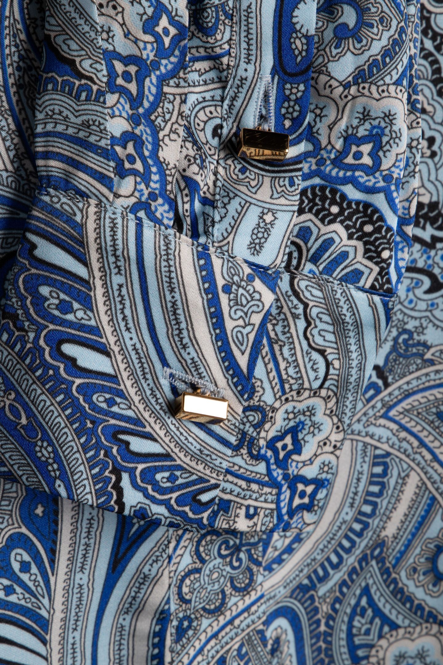 NEW MELISSA SHIRT FLORAL PAISLEY BLUE 4