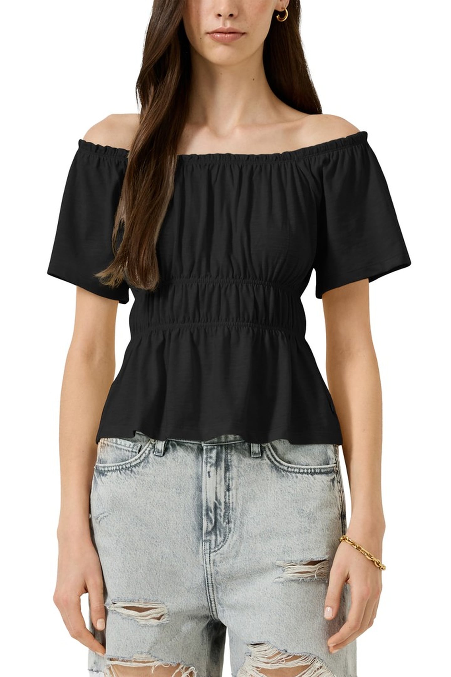 S.OLIVER-QS T-SHIRTS BLACK 1