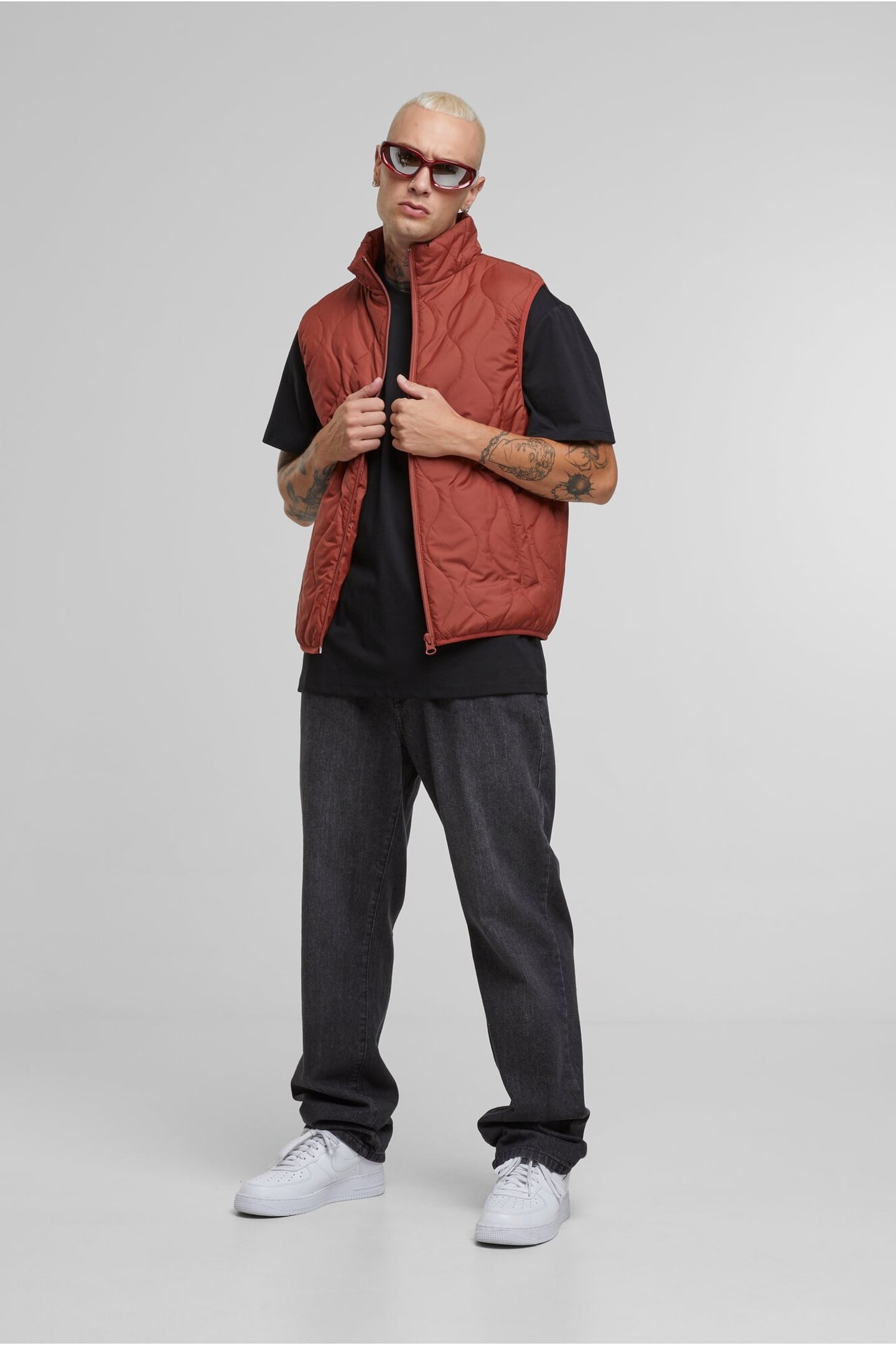 MENS SUPER LIGHT BUBBLE VEST DARKRUST 5