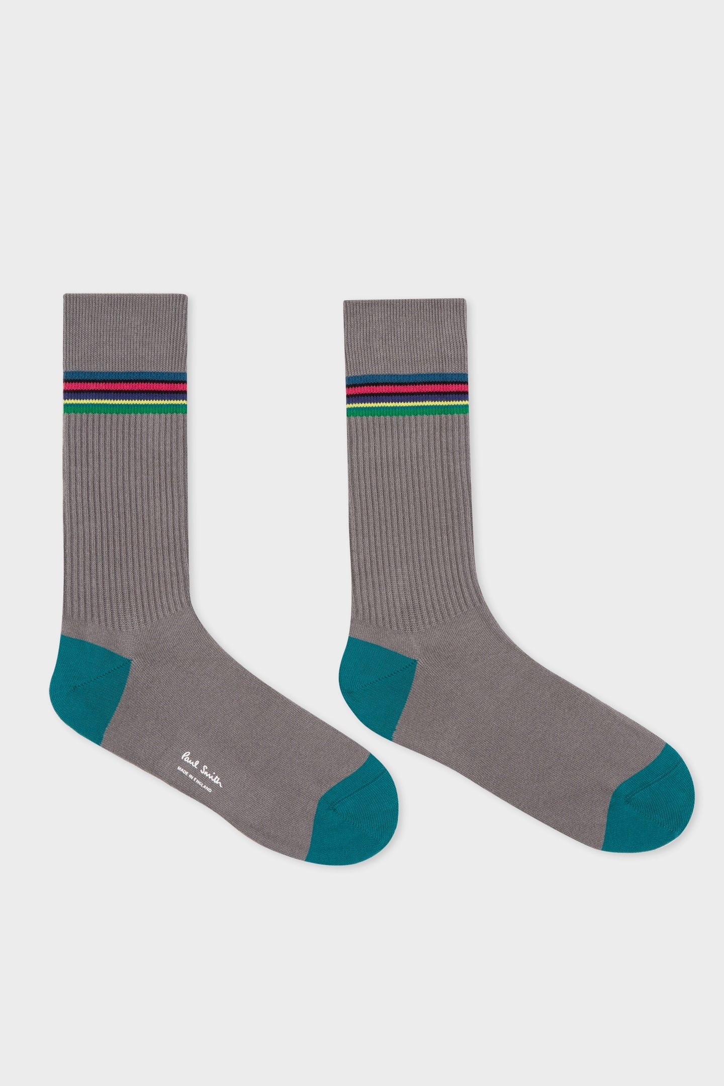 MEN SOCK DUO RIB SLATE 1