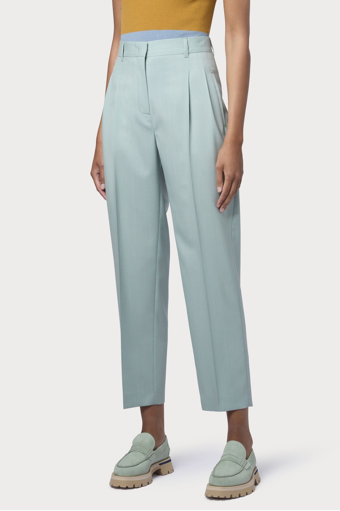 WOMENS TROUSERS EMERALD GREEN 2