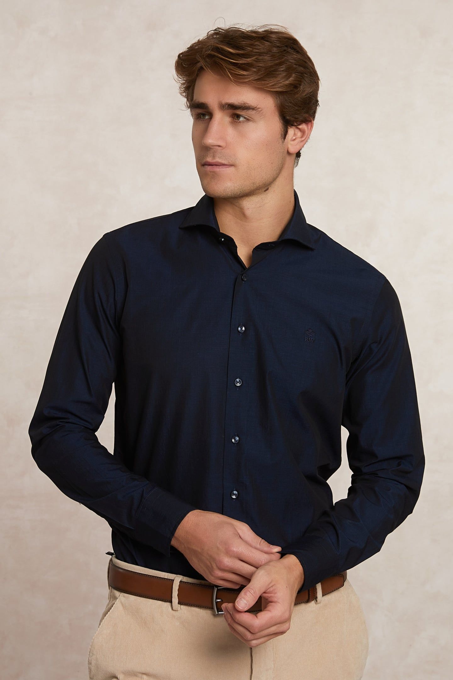 CUSTOM FIT UNI SHIRT BLUE BLUE 3