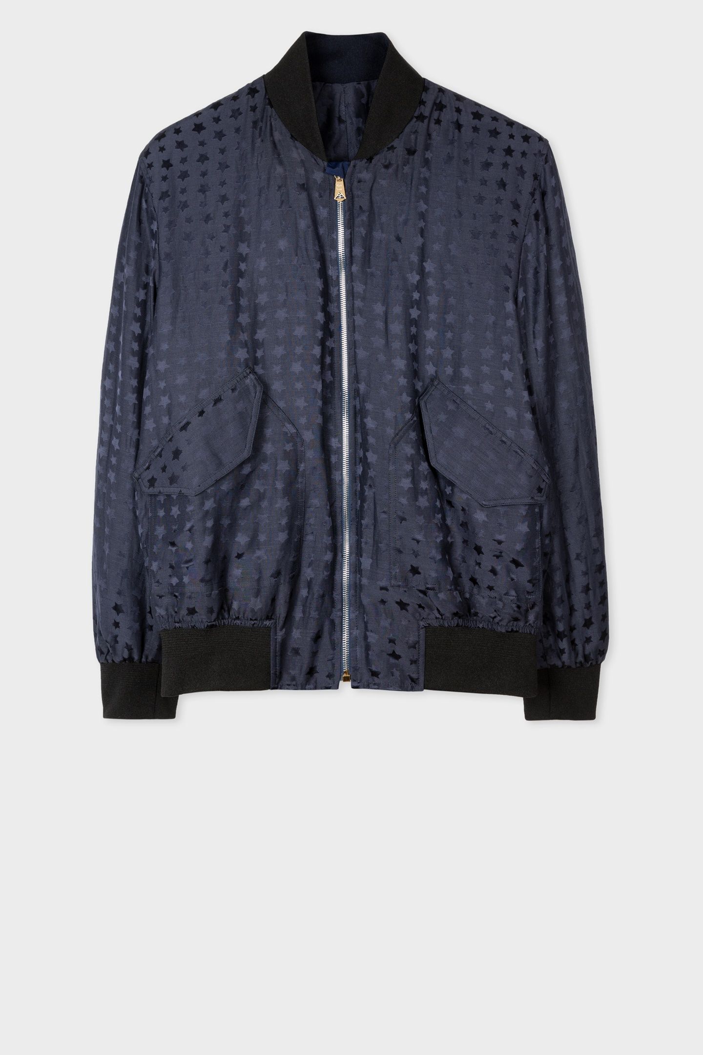 GENTS HOODED BOMBER JACKET NAVY 4