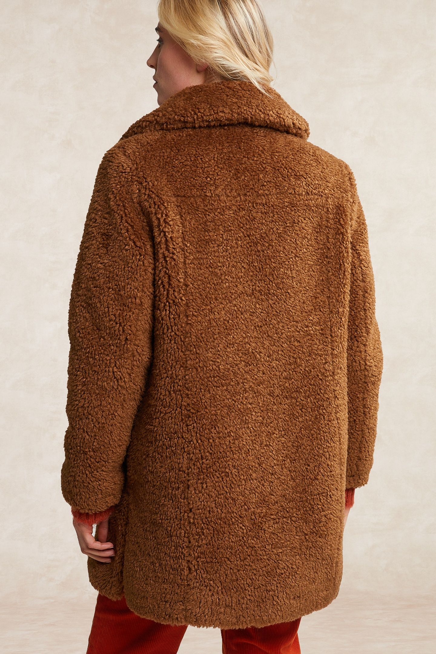 TEDDY COAT 2 POCKETS BROWN 2