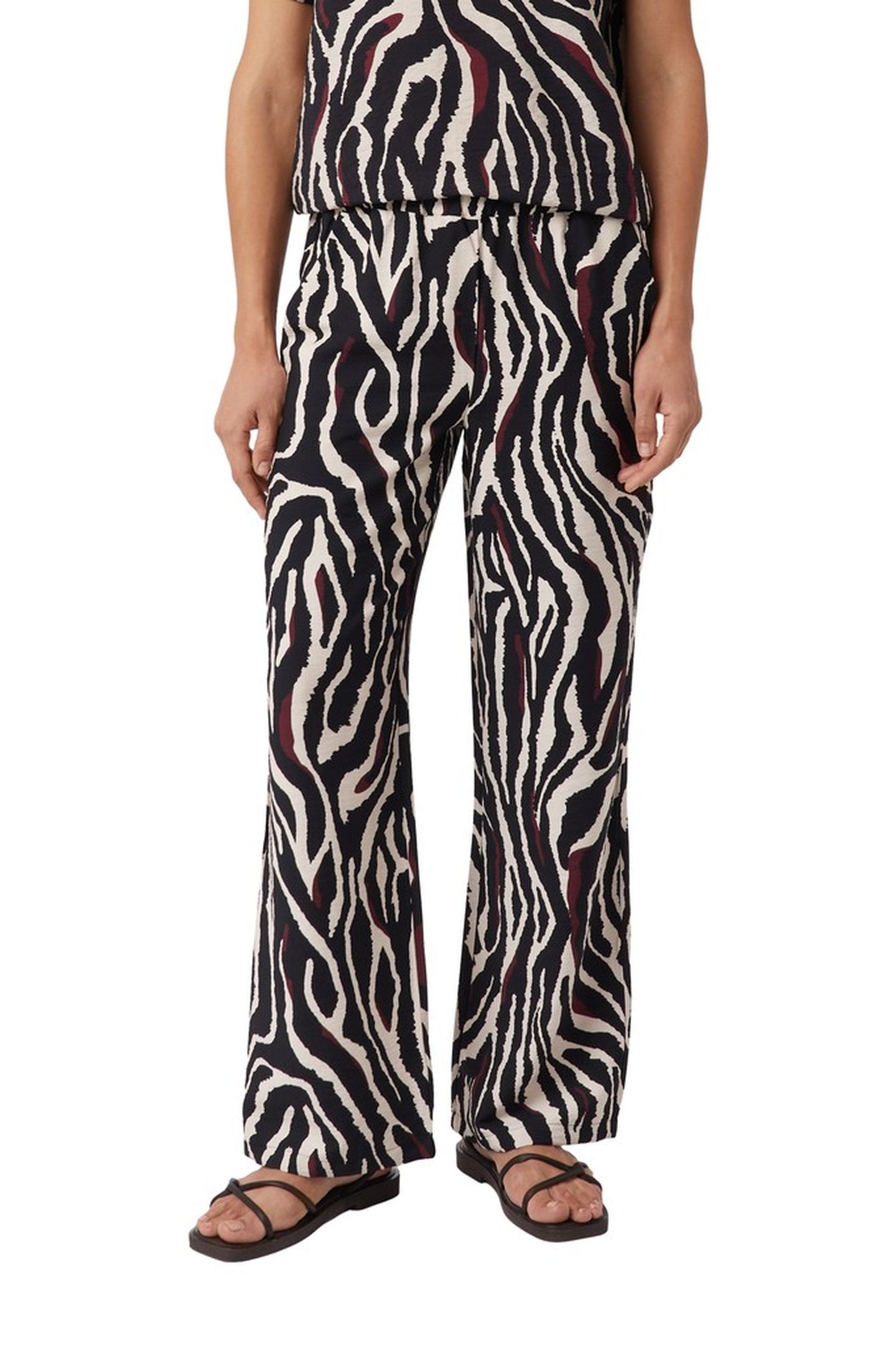 COMMA PANTS BURGUNDY 1