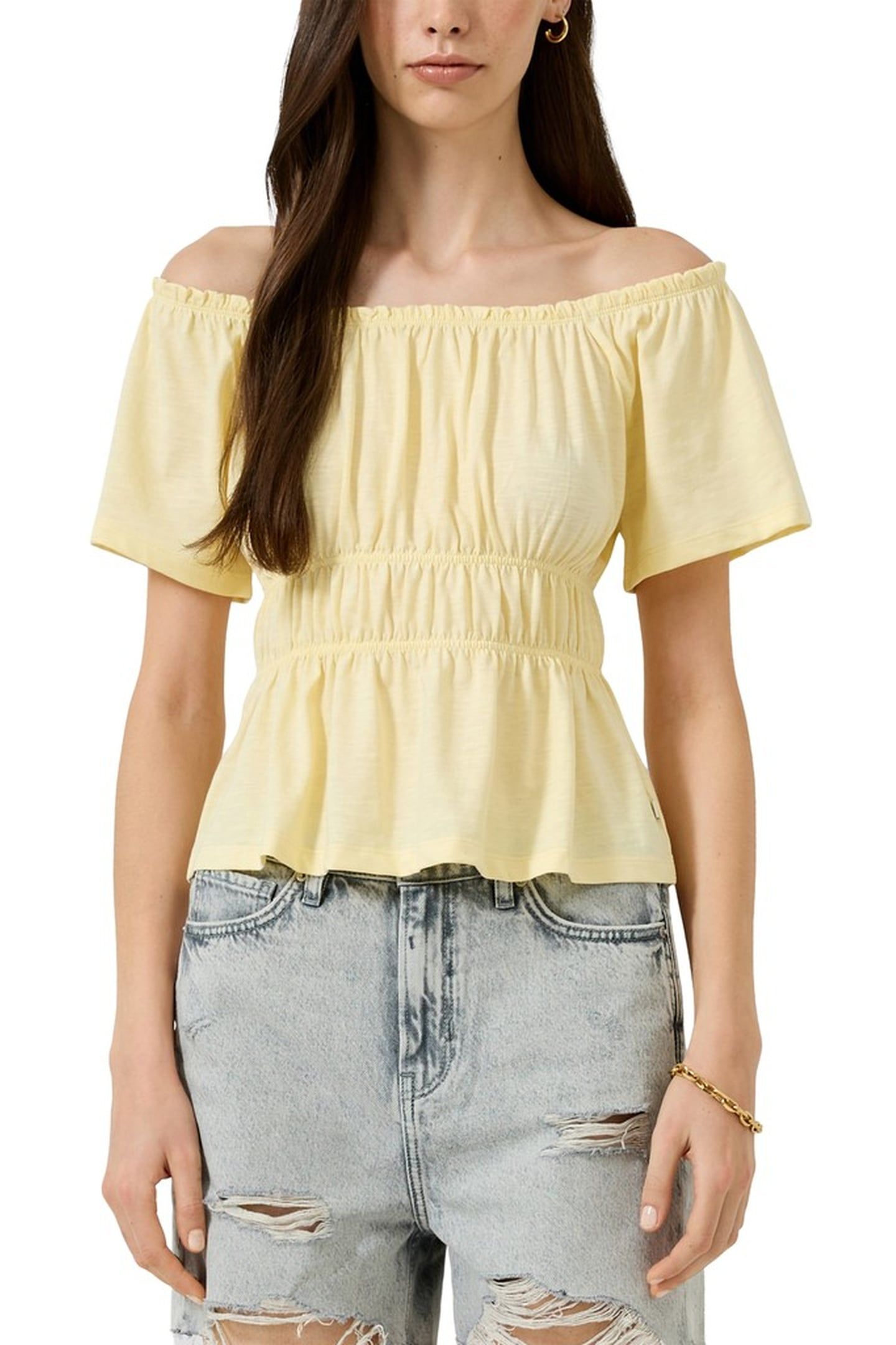 S.OLIVER-QS T-SHIRTS YELLOW 1