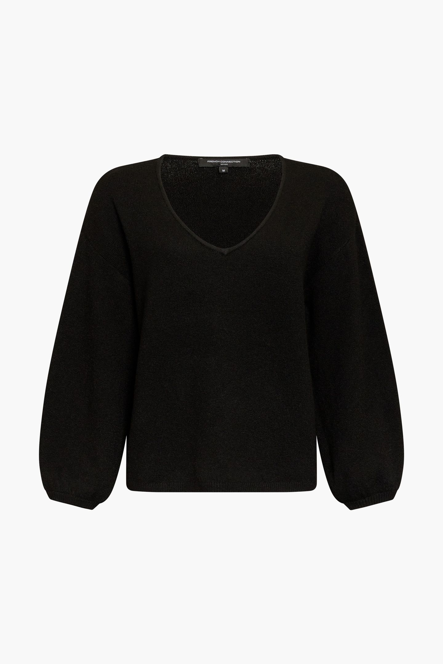 VHARI KNIT VNECK PULLOVER BLACK 4