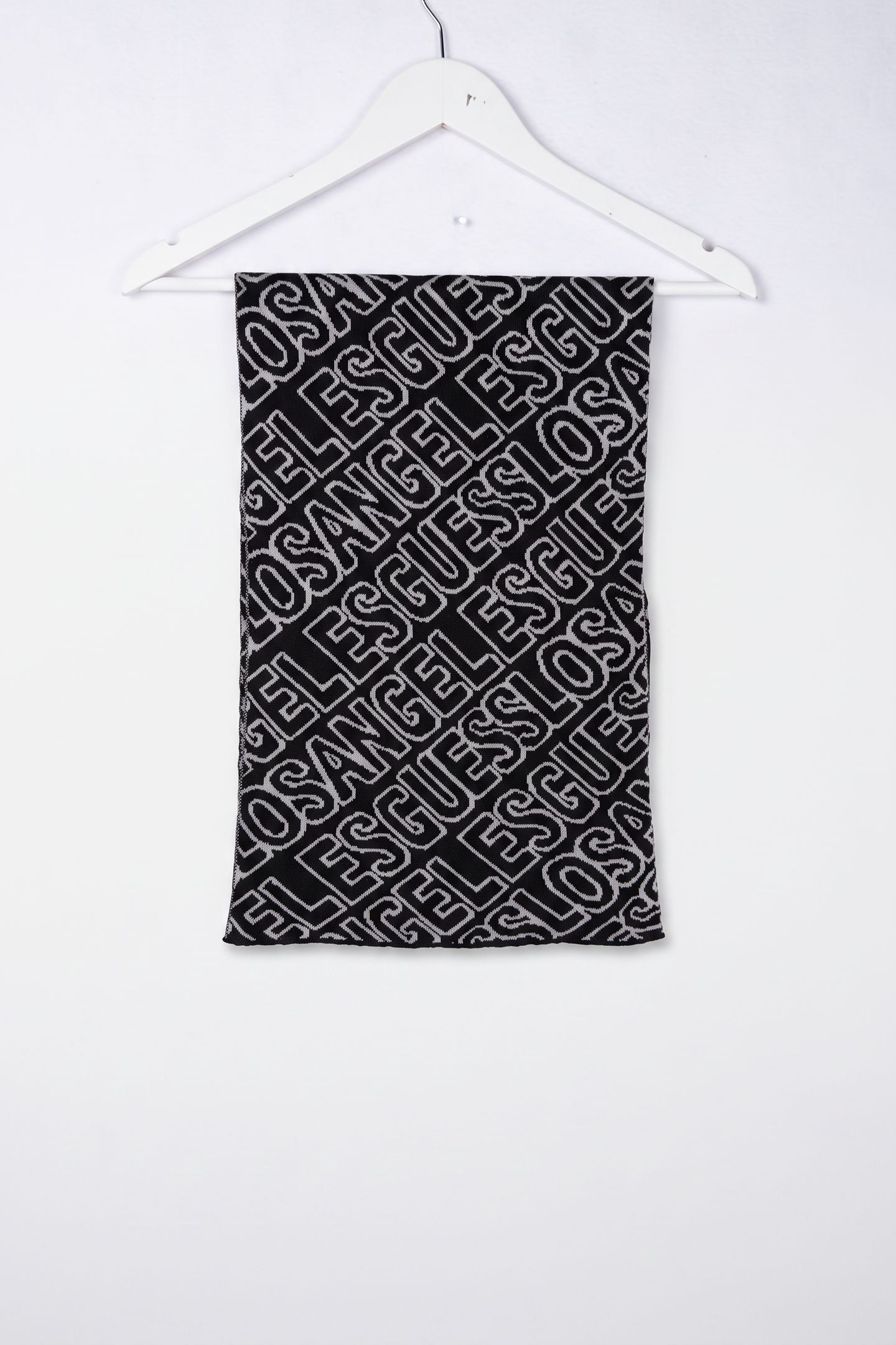 ALLOVER SCARF AO JACQ LA BLACK/GRE 2