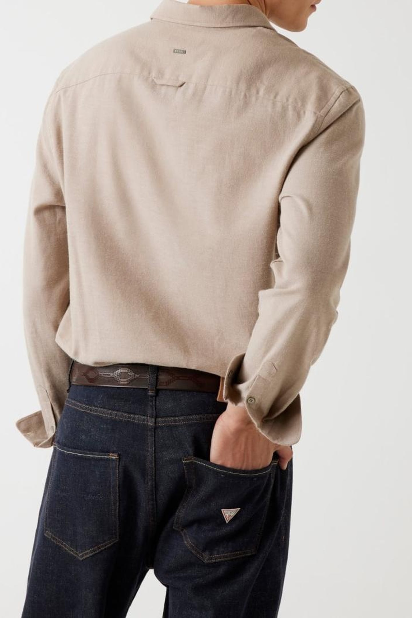 LS FLANNEL TWILL SHI ENGLISH BROWN HEATHE 4