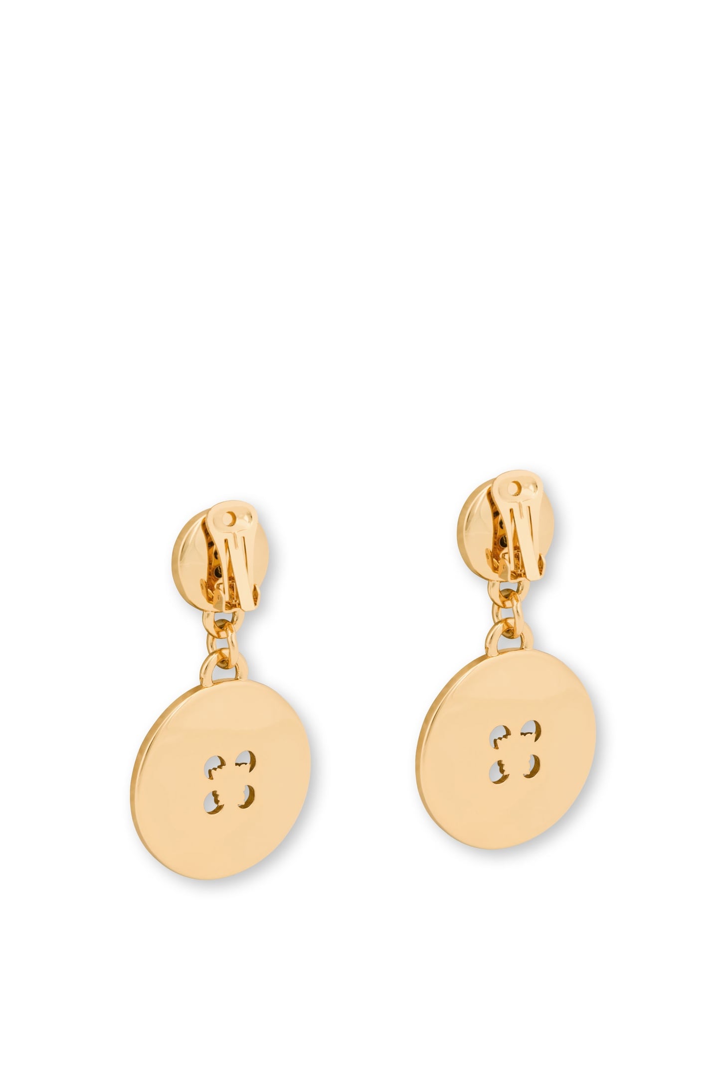 MOSCHINO BUTTONS EARRINGS GOLD 3