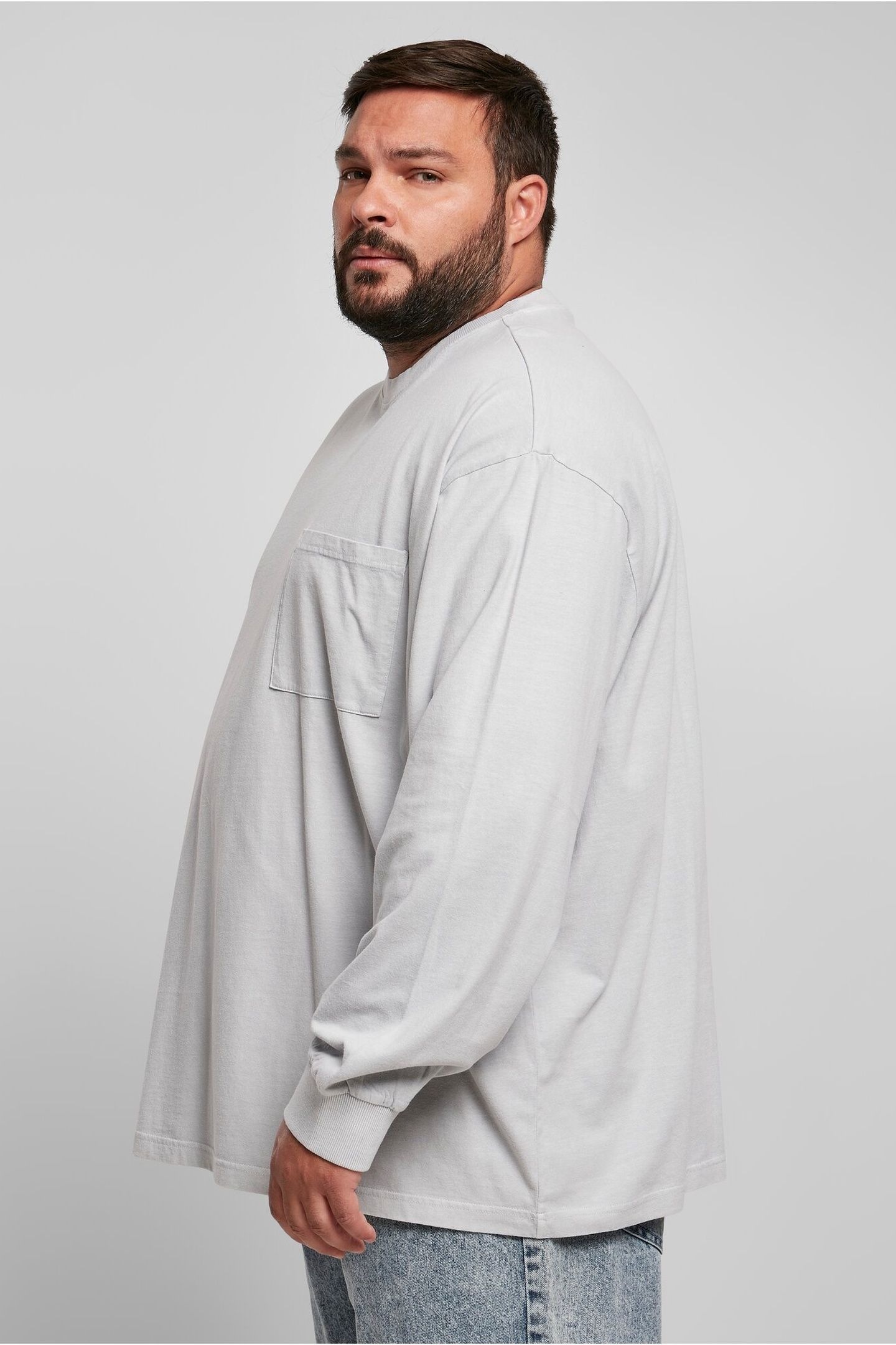 PIGMENT DYED POCKET LONGSLEEVE LIGHTASPHALT 6