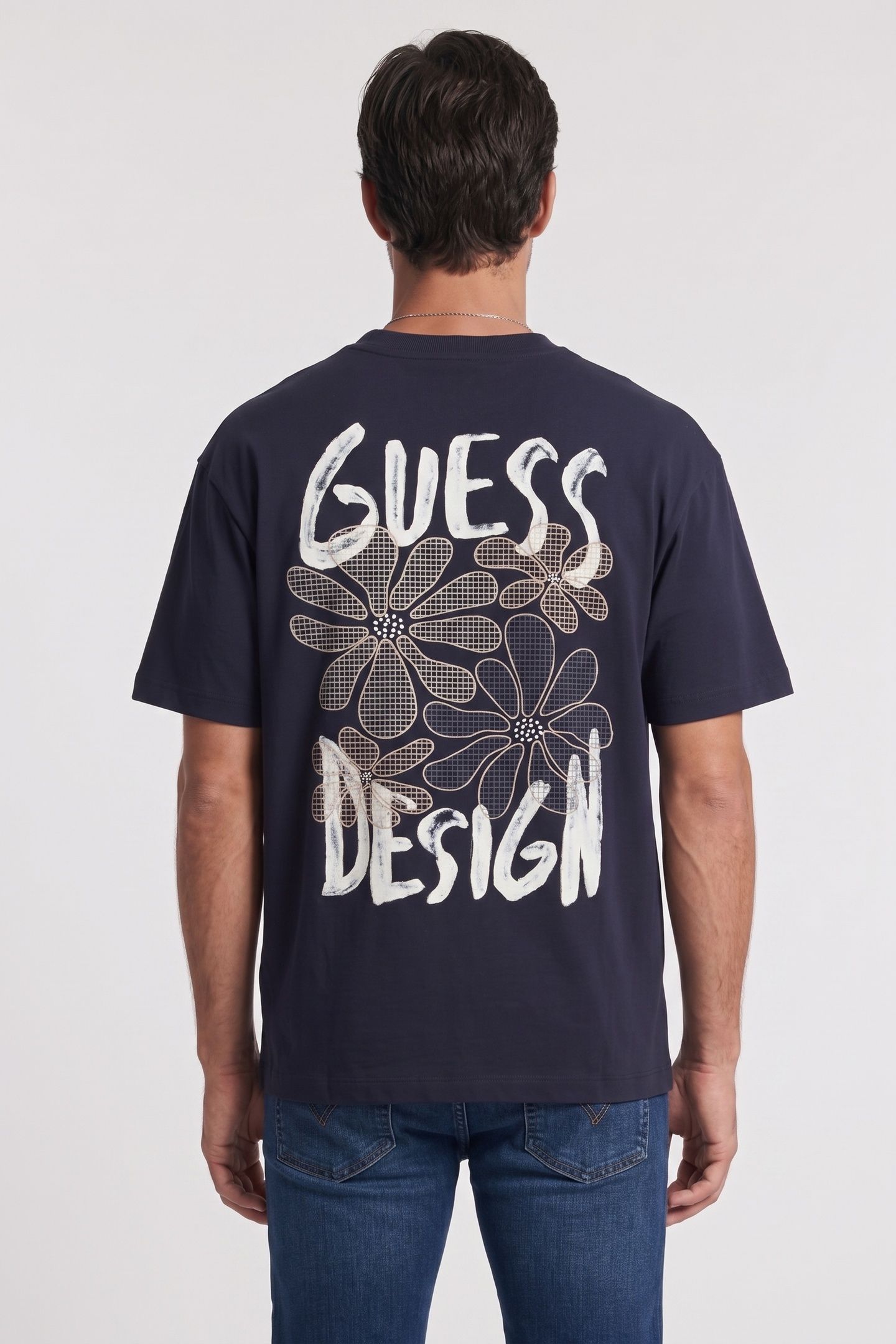 SS CN FLOWER TEE SMART BLUE 2