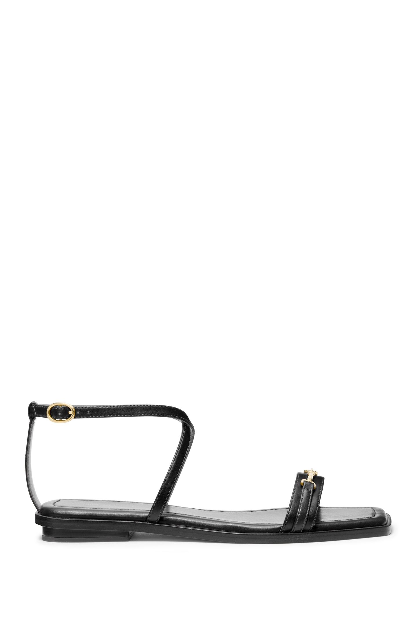 LENA FLAT SANDAL BLACK 1