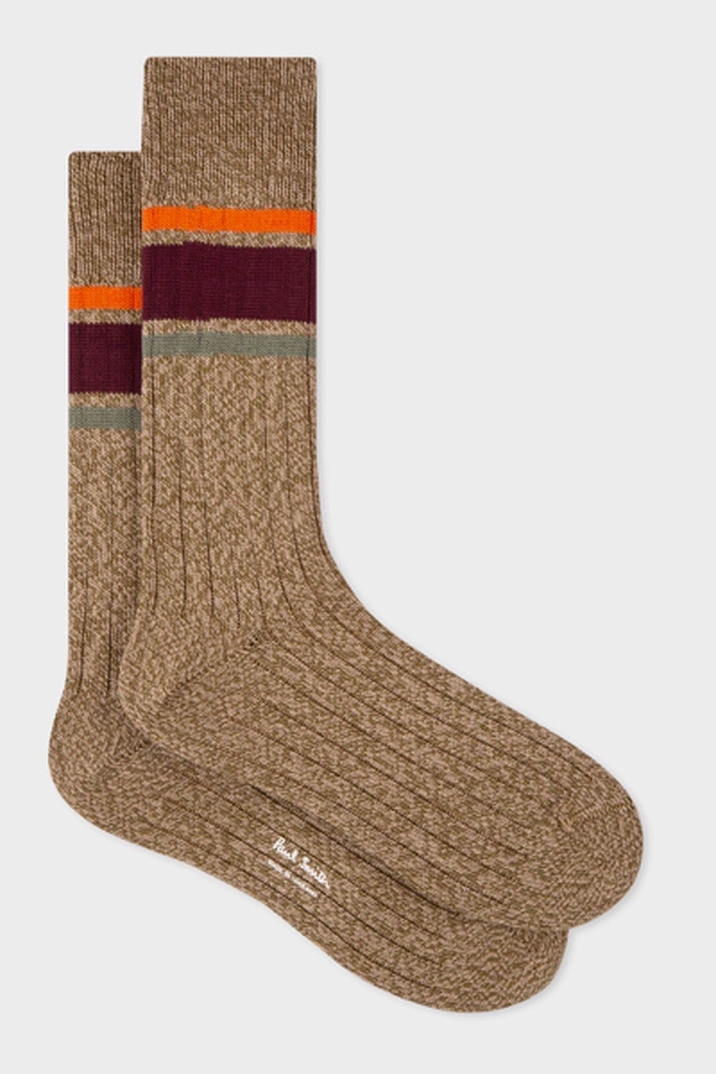 MEN SOCK TWISTY TOP TAN 4
